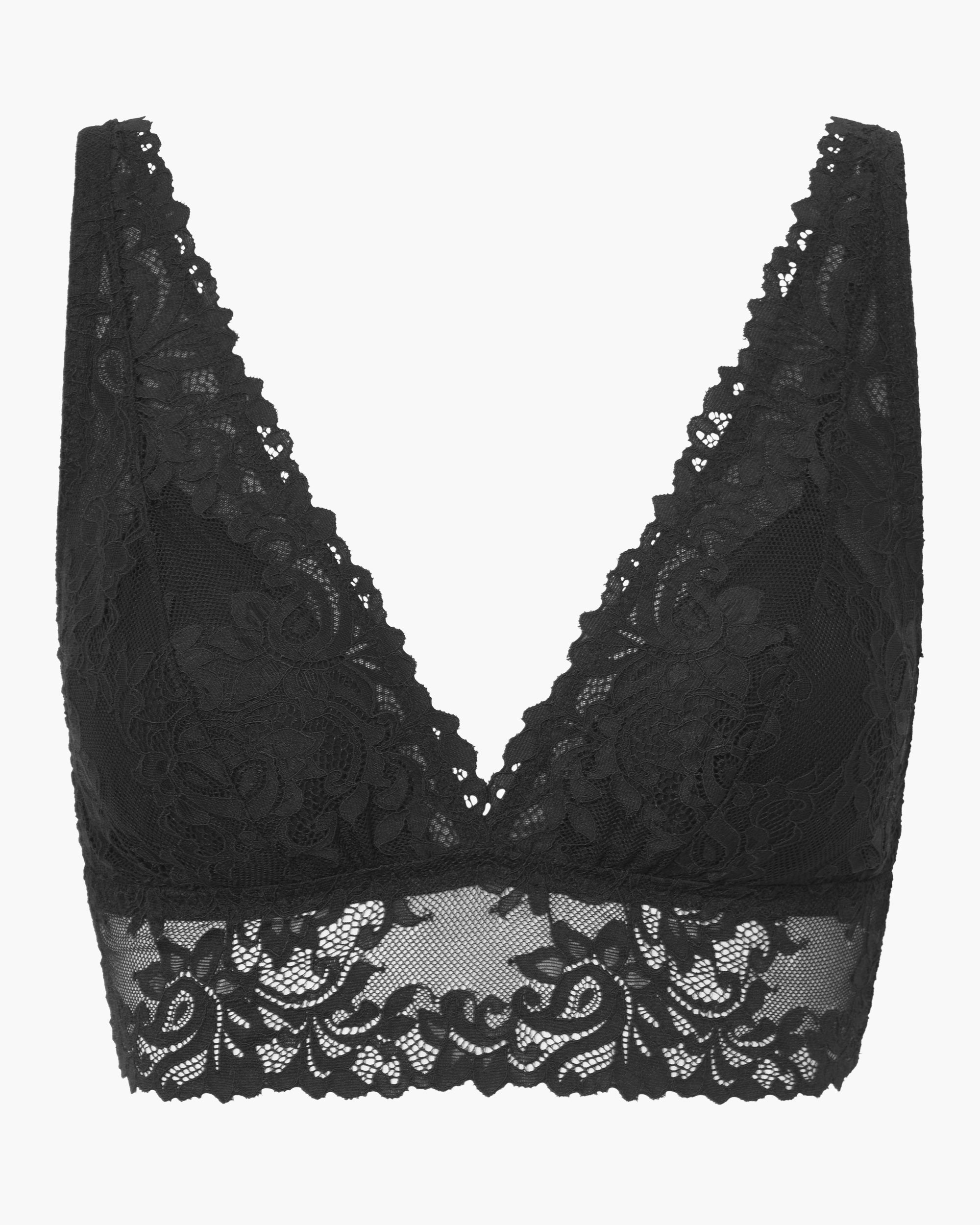 Nero Bralette - Carmela Bralette Con Scollatura Profonda