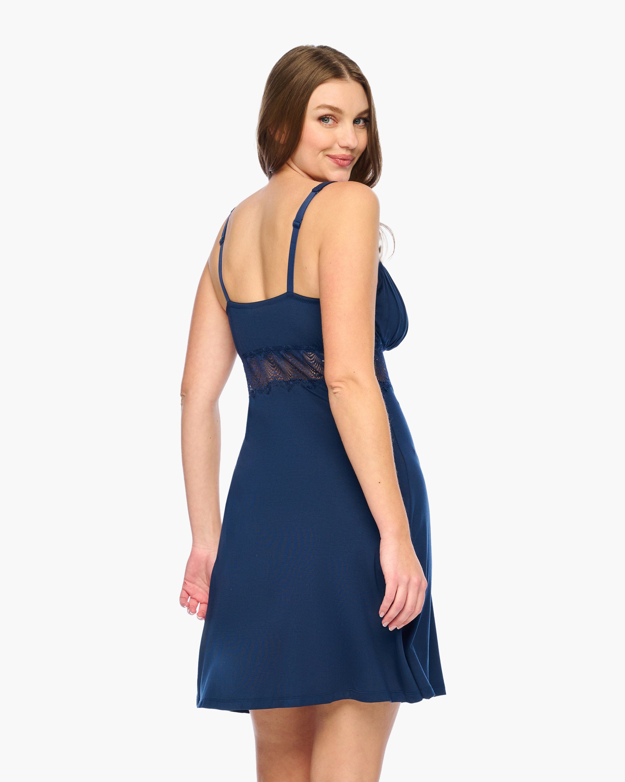 Blue Chemise - Allure Sleep Curvy Chemise