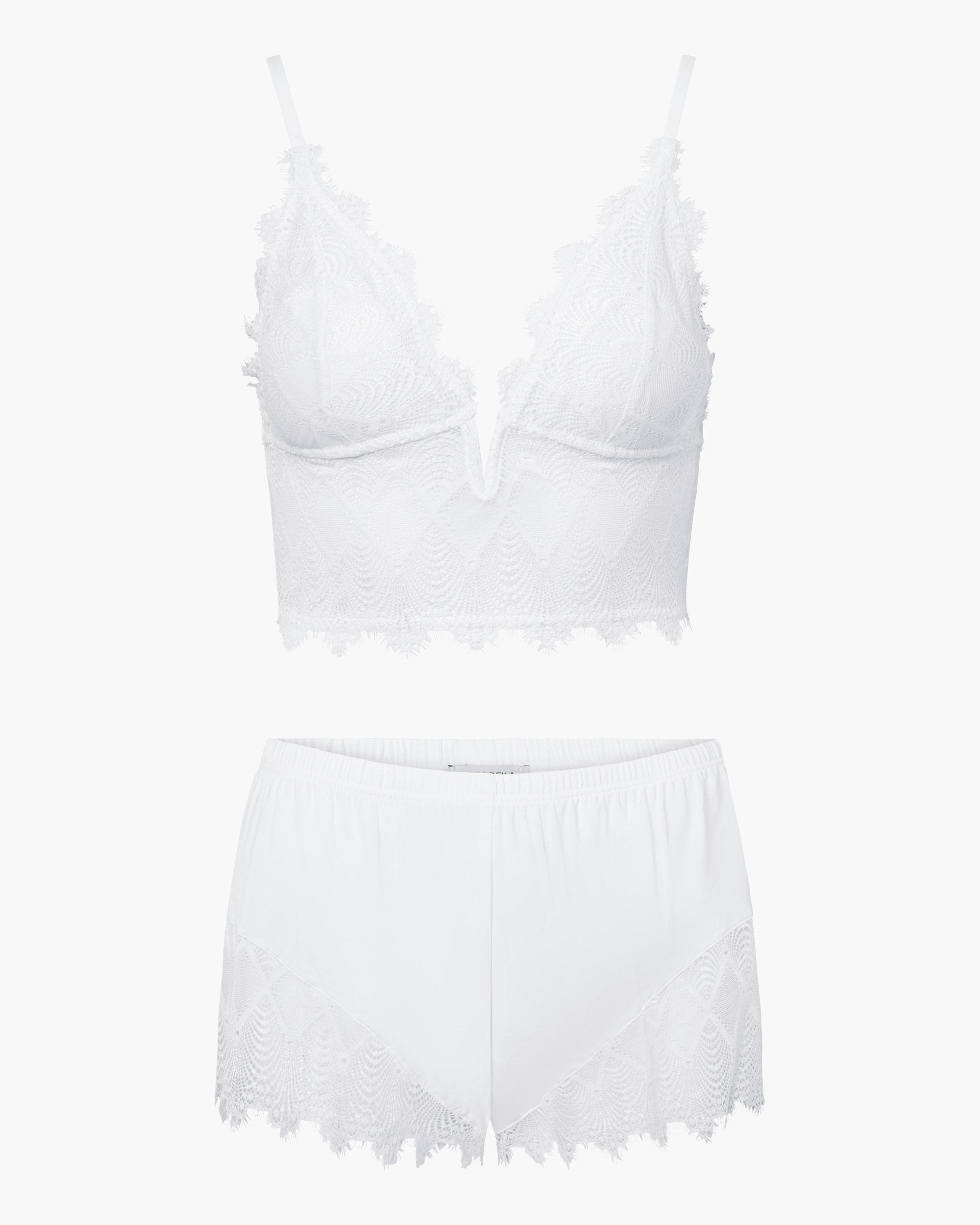 White Set - Allure Sleep Cami & Boxer