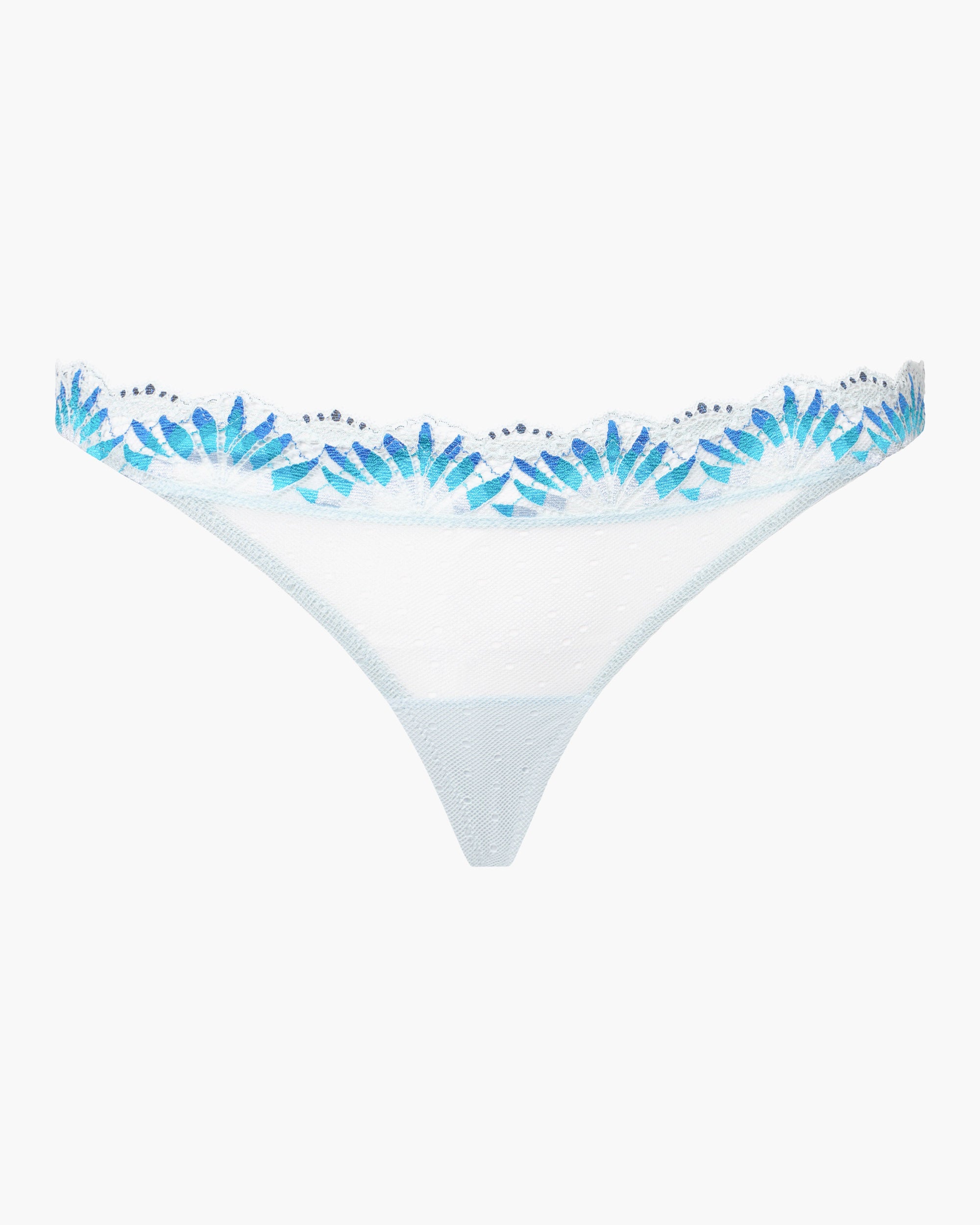 Blue Thong - Amalia Low Rise Thong