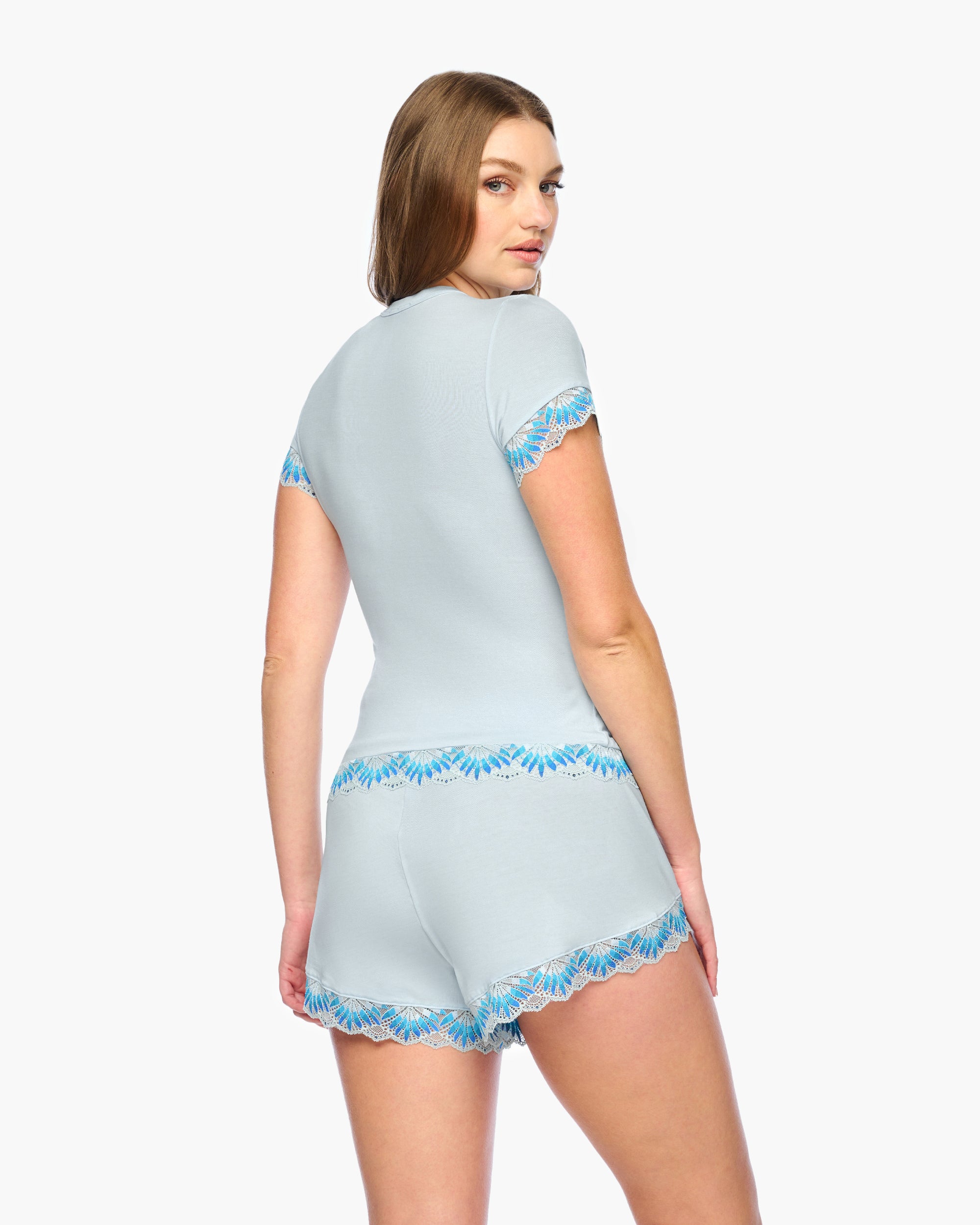 Blau Top - Amalia Modal-T-Shirt