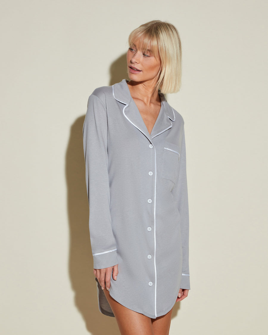 Grigio Maglie - Bella Camicia Da Notte