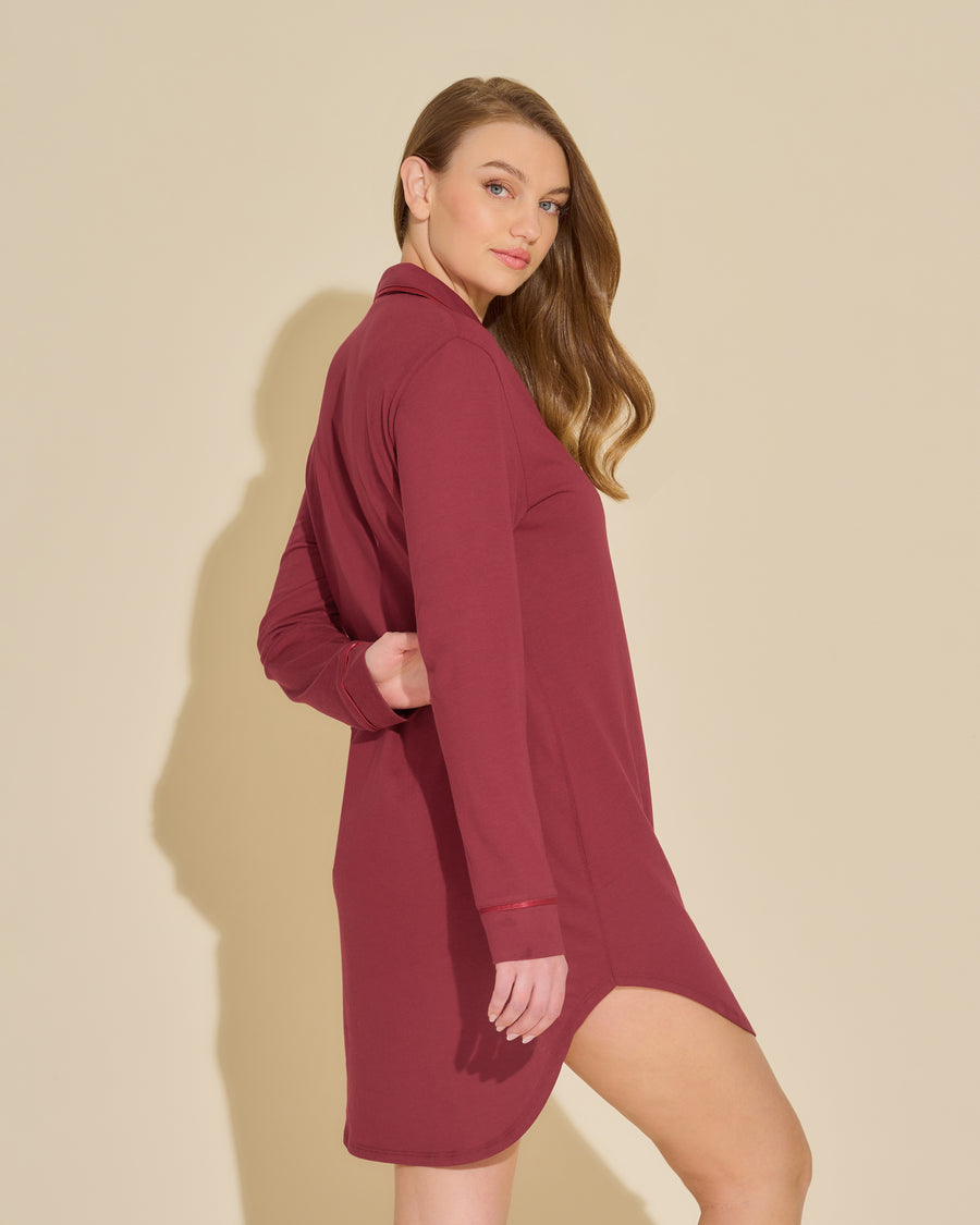 Rouge Chemise - Bella Chemise De Nuit