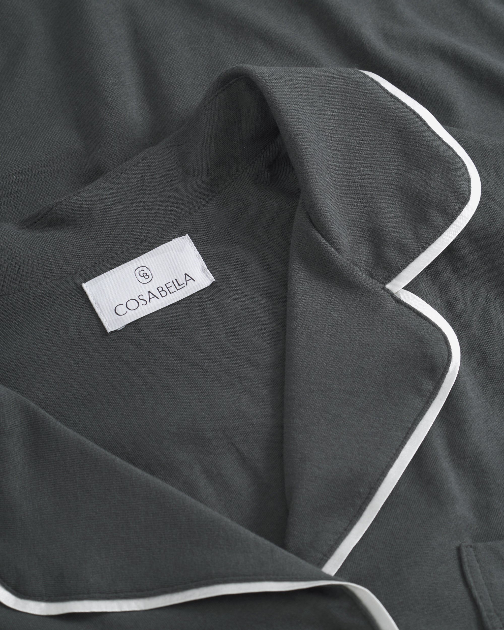 Gris Conjuntos - Bella Camisa De Manga Larga Holgada Y Pantalones