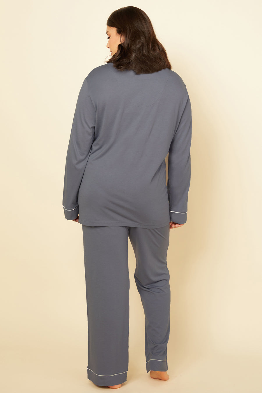 Gray Set - Bella Relaxed Long Sleeve Top & Pant