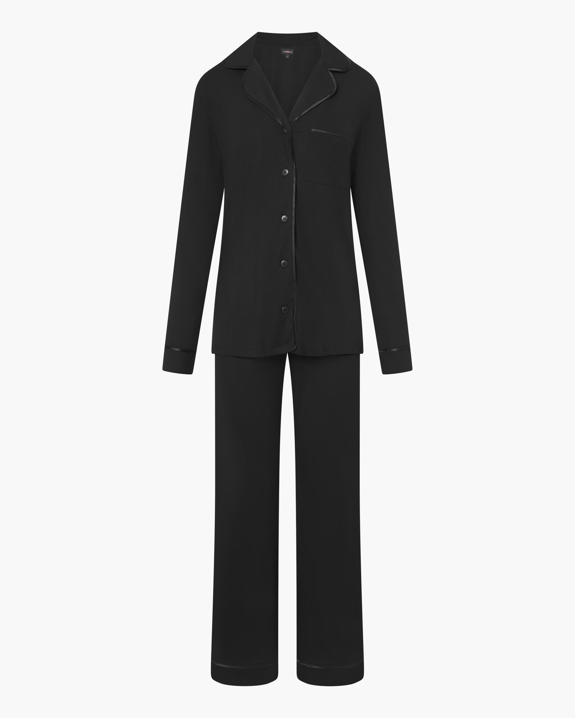 Black Set - Bella Relaxed Long Sleeve Top & Pant