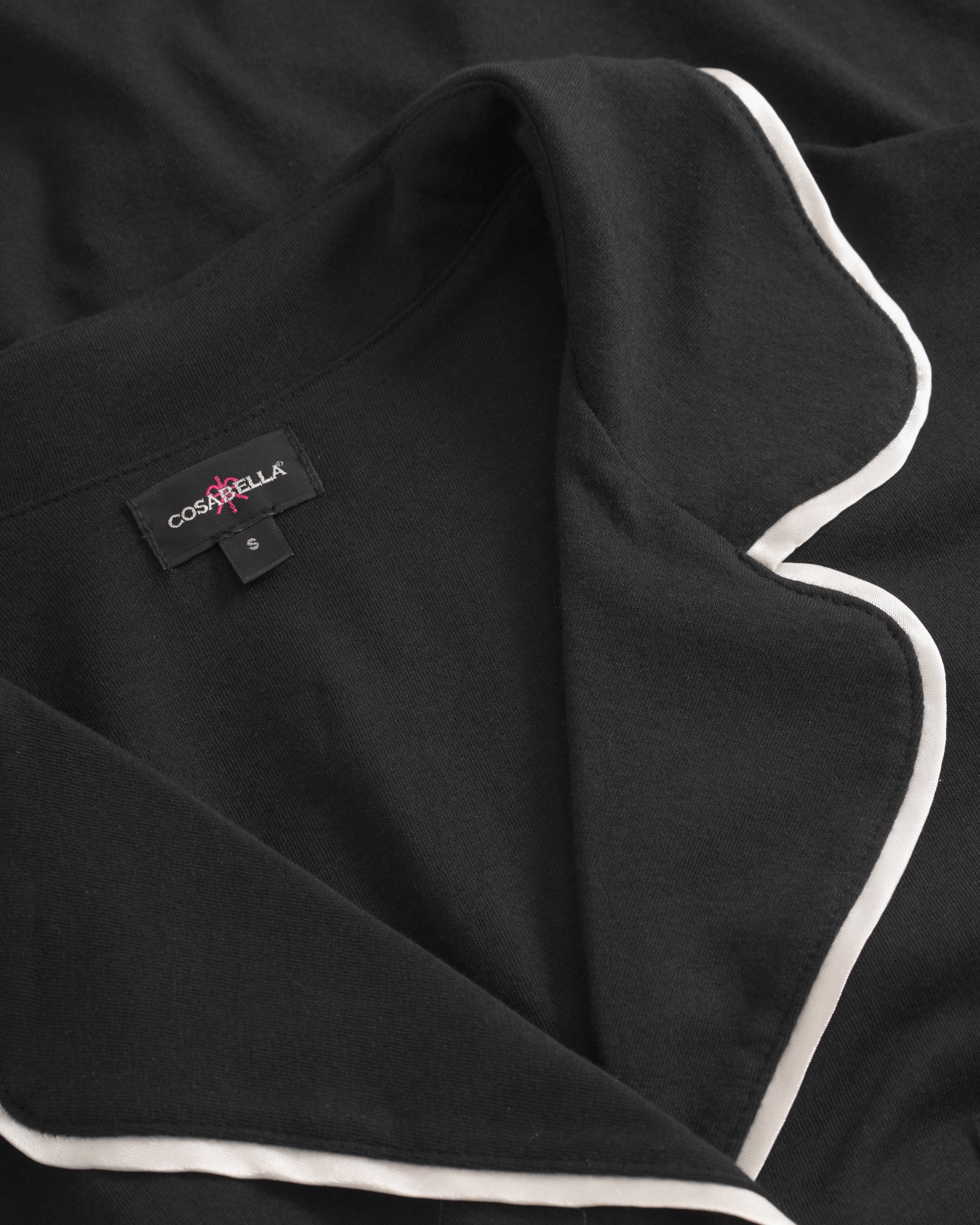 Negro Conjuntos - Bella Camisa De Manga Larga Holgada Y Pantalones