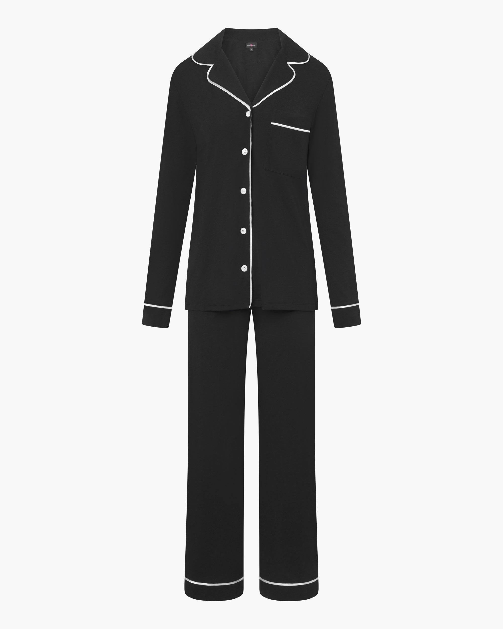 Schwarz Set - Bella Langärmligem Oberteil Und Hose