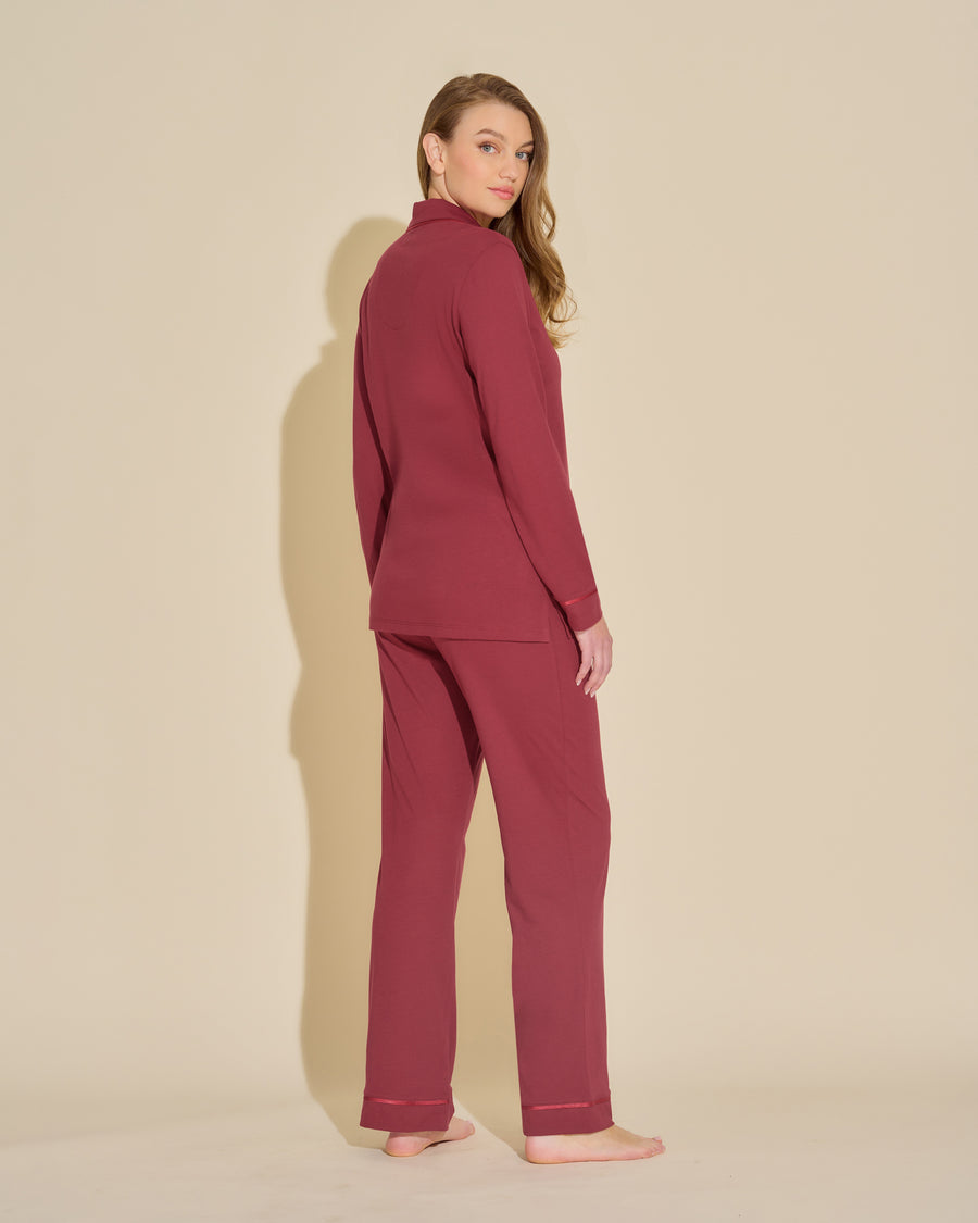 Rossa Set - Bella Pigiama Con Top A Maniche Lunghe E Pantaloni