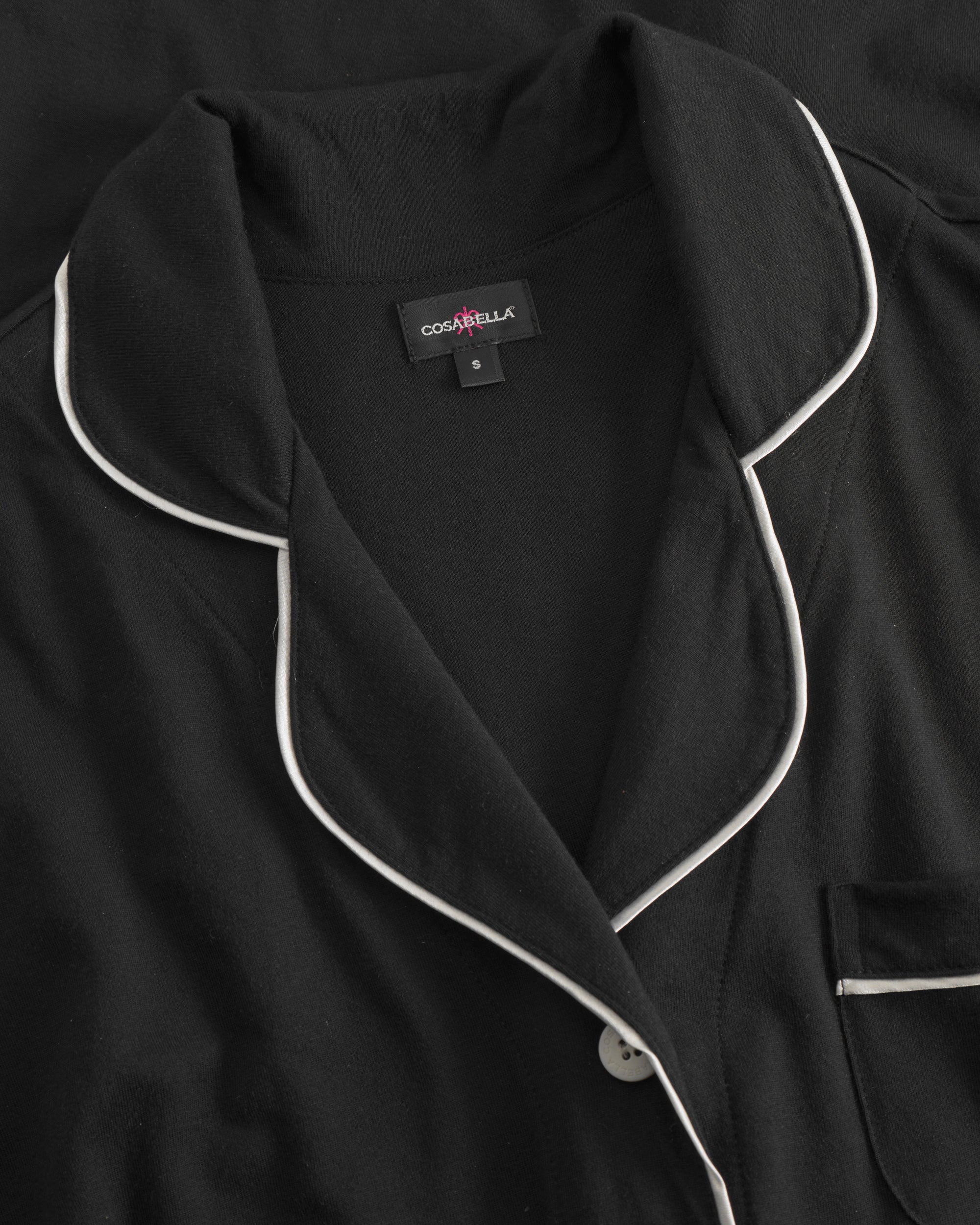 Noir Ensemble - Bella Ensemble Pyjama Haut  À Manches Courtes Et Pantalon