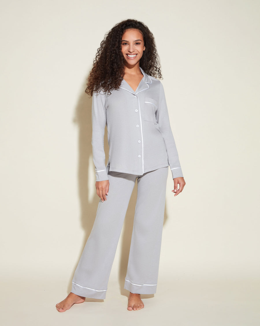 Grigio Set - Bella Pigiama Petite Con Top A Maniche Lunghe E Pantaloni