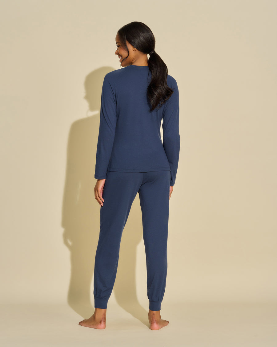 Blue Set - Bella Long Sleeve Top & Jogger Set