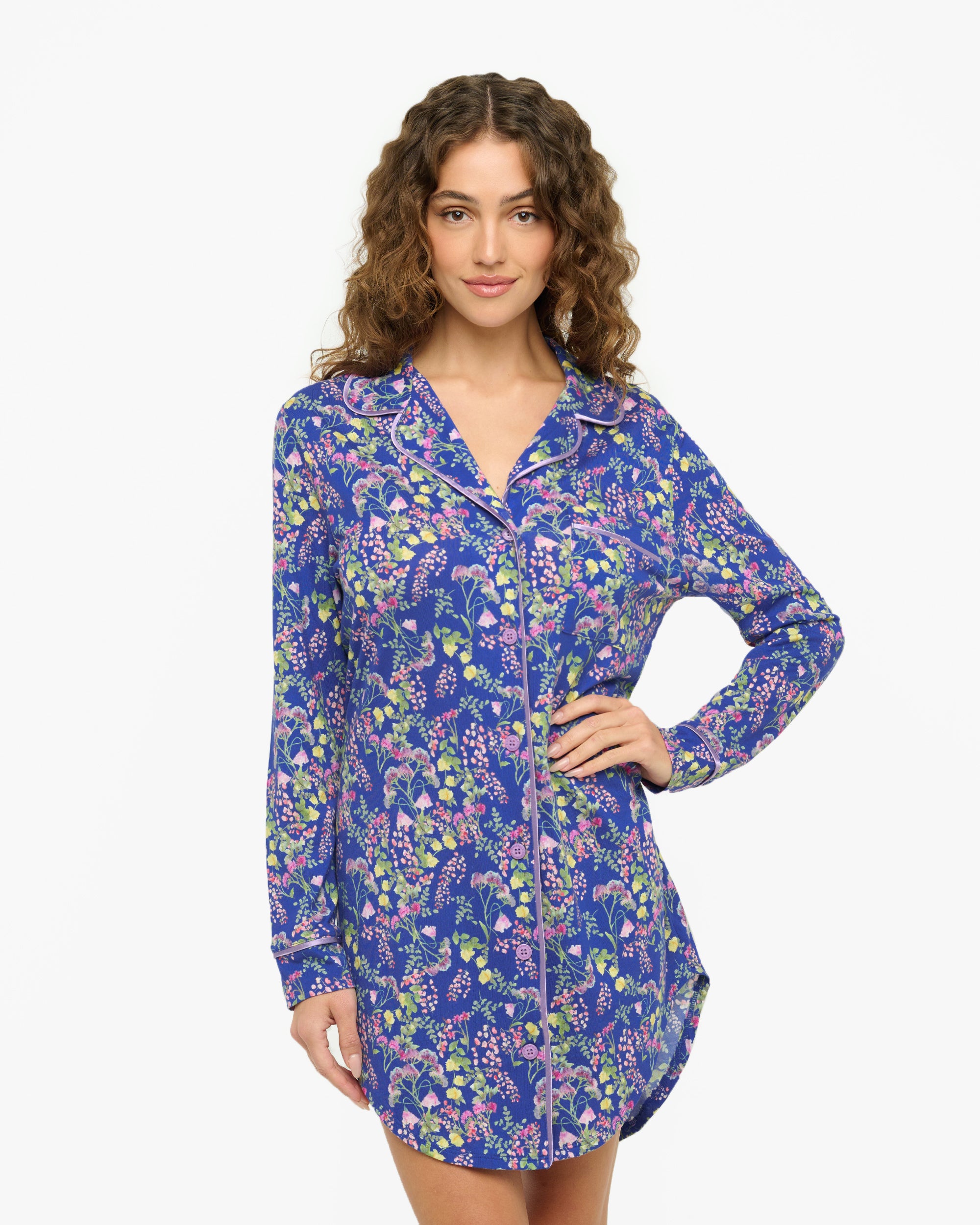 Print Shirt - Bella Printed Printed Nightshirt