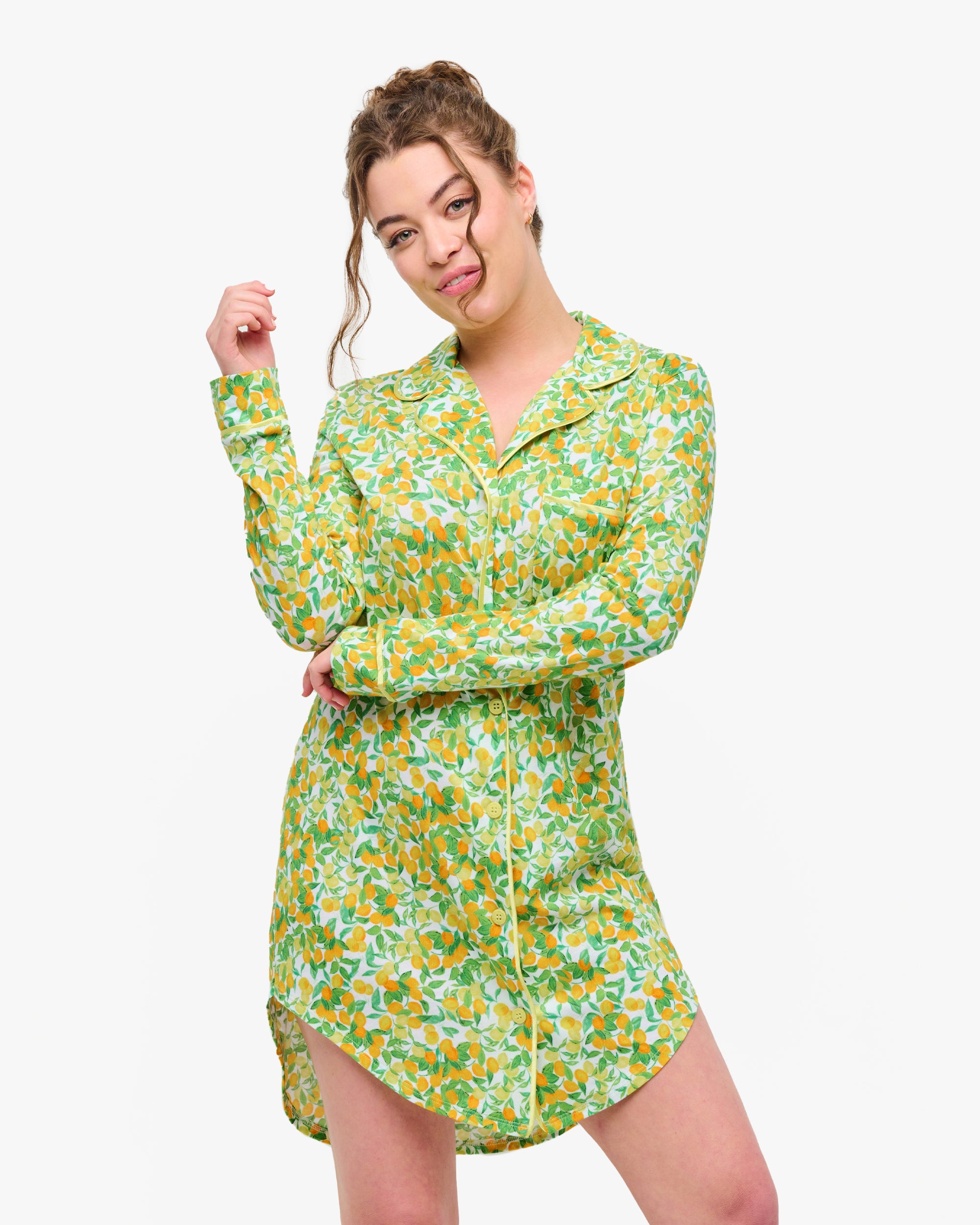 Gedruckt Shirt - Bella Printed Bedrucktes Nachthemd