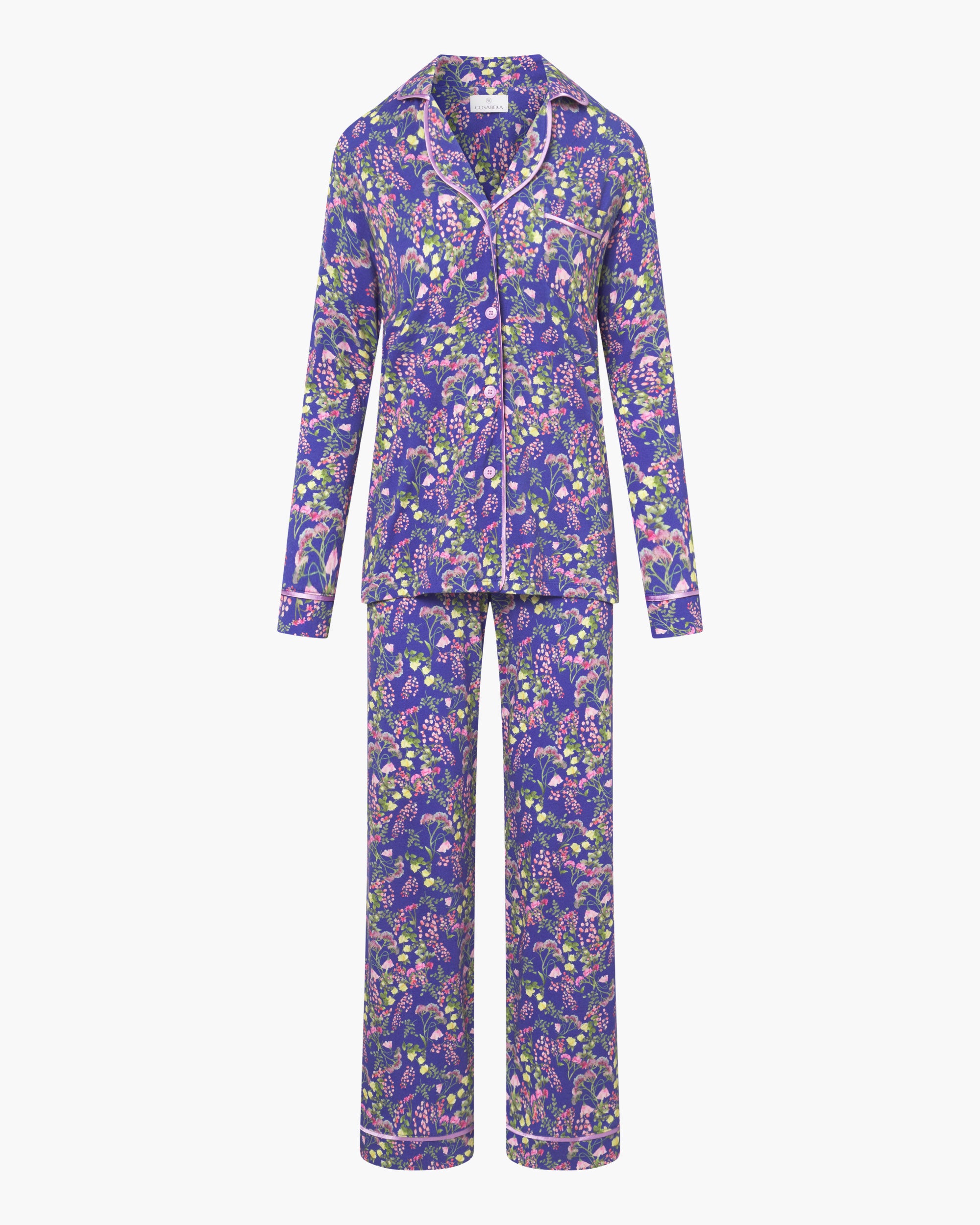 Imprimé Ensemble - Bella Printed Ensemble Pyjama Haut À Manches Longues Et Pantalon