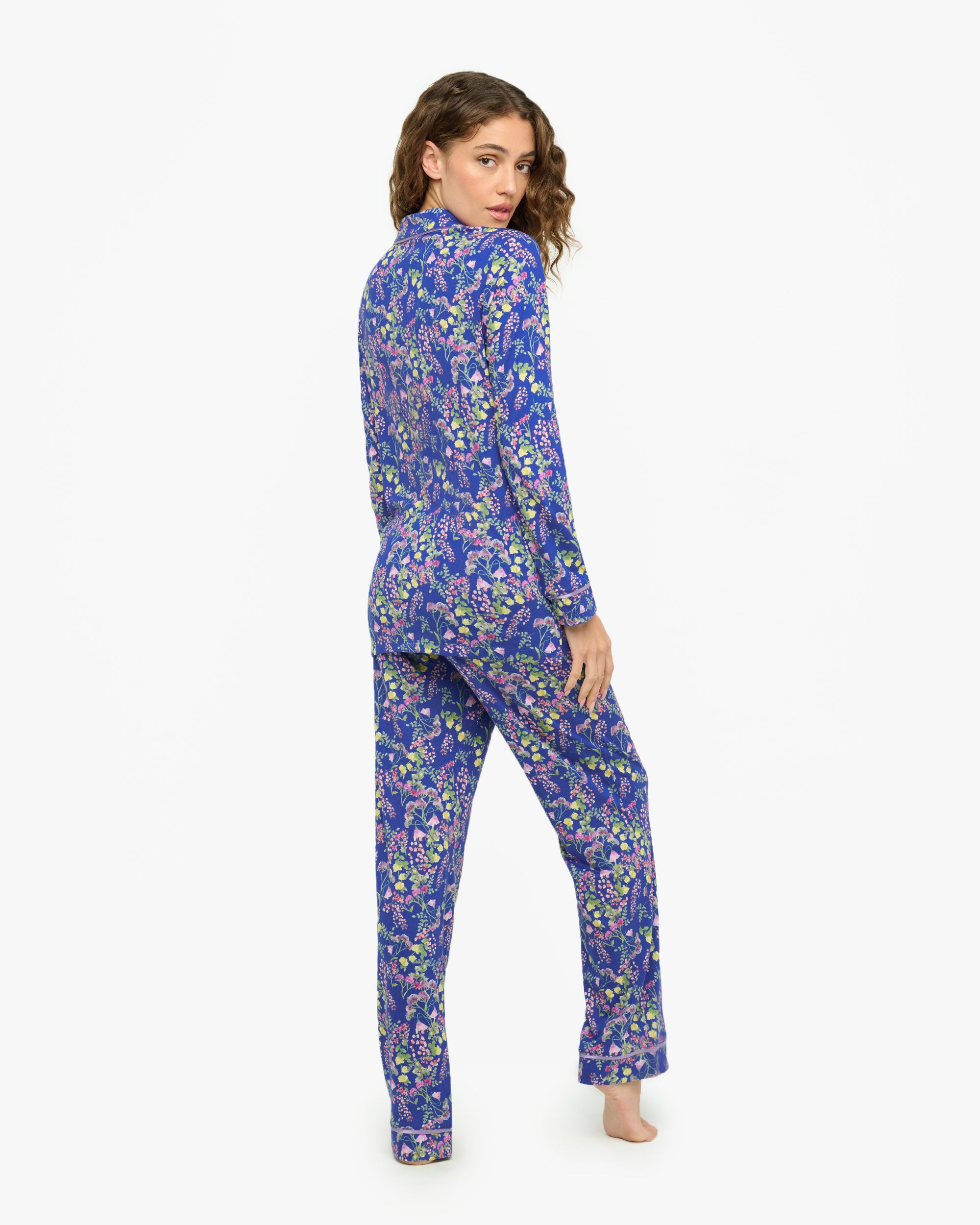 Stampa Set - Bella Printed Pigiama Con Top A Maniche Lunghe E Pantaloni
