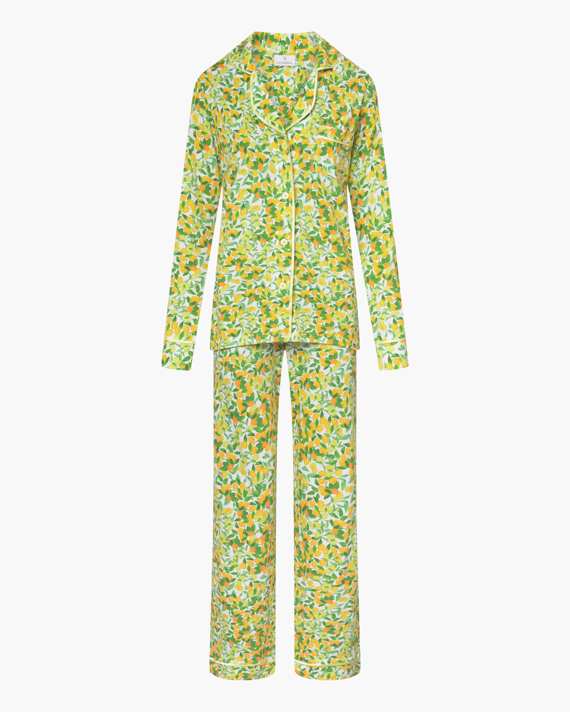 Stampa Set - Bella Printed Pigiama Con Top A Maniche Lunghe E Pantaloni