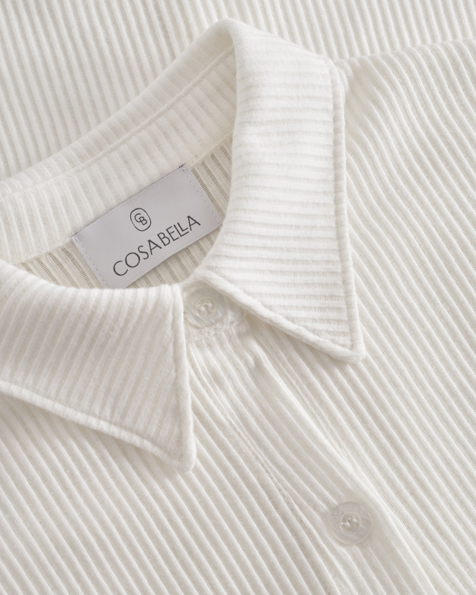 Bianco Top - Armonia Top A Maniche Corte In Cotone