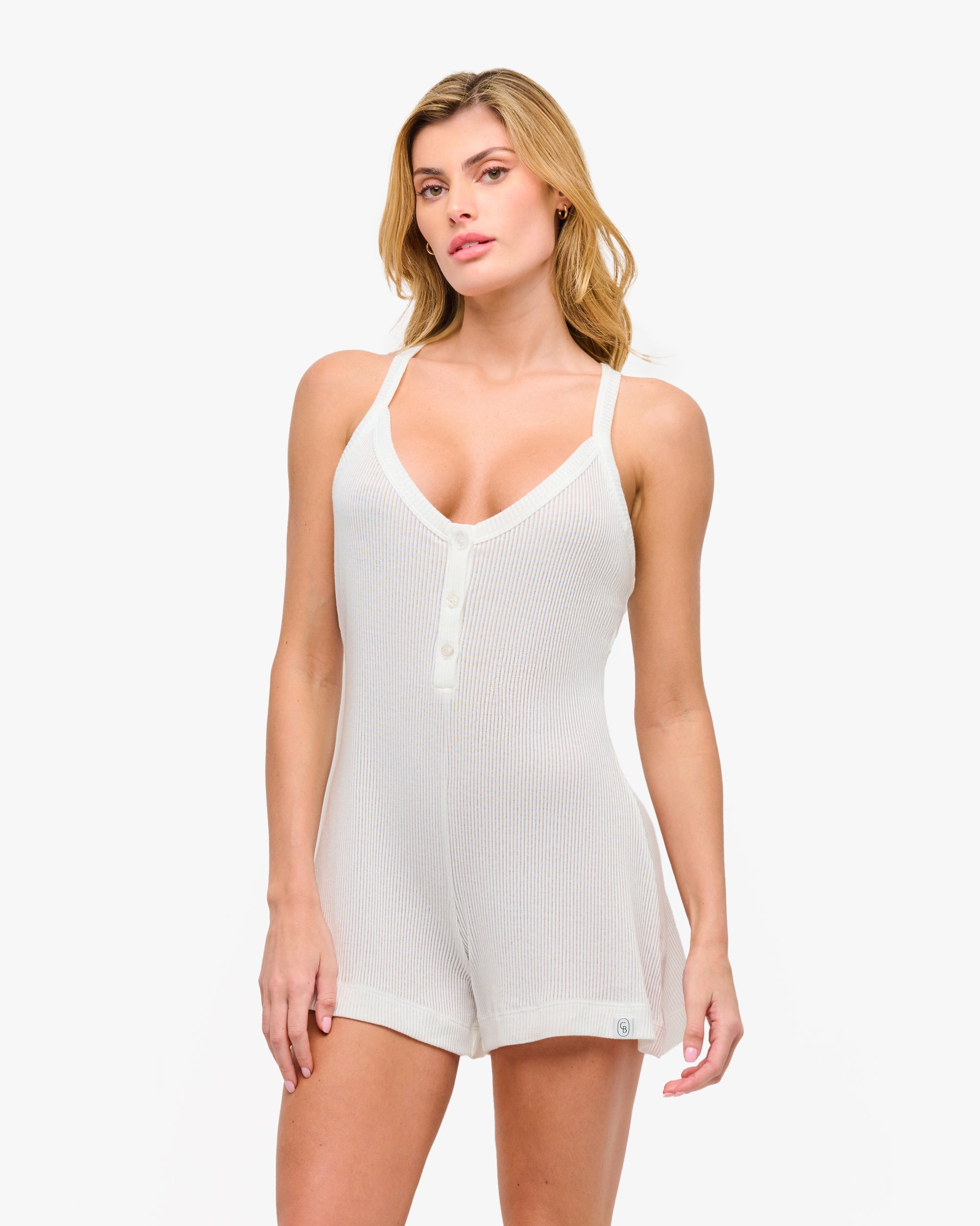 White Jumpsuit - Armonia Cotton Romper