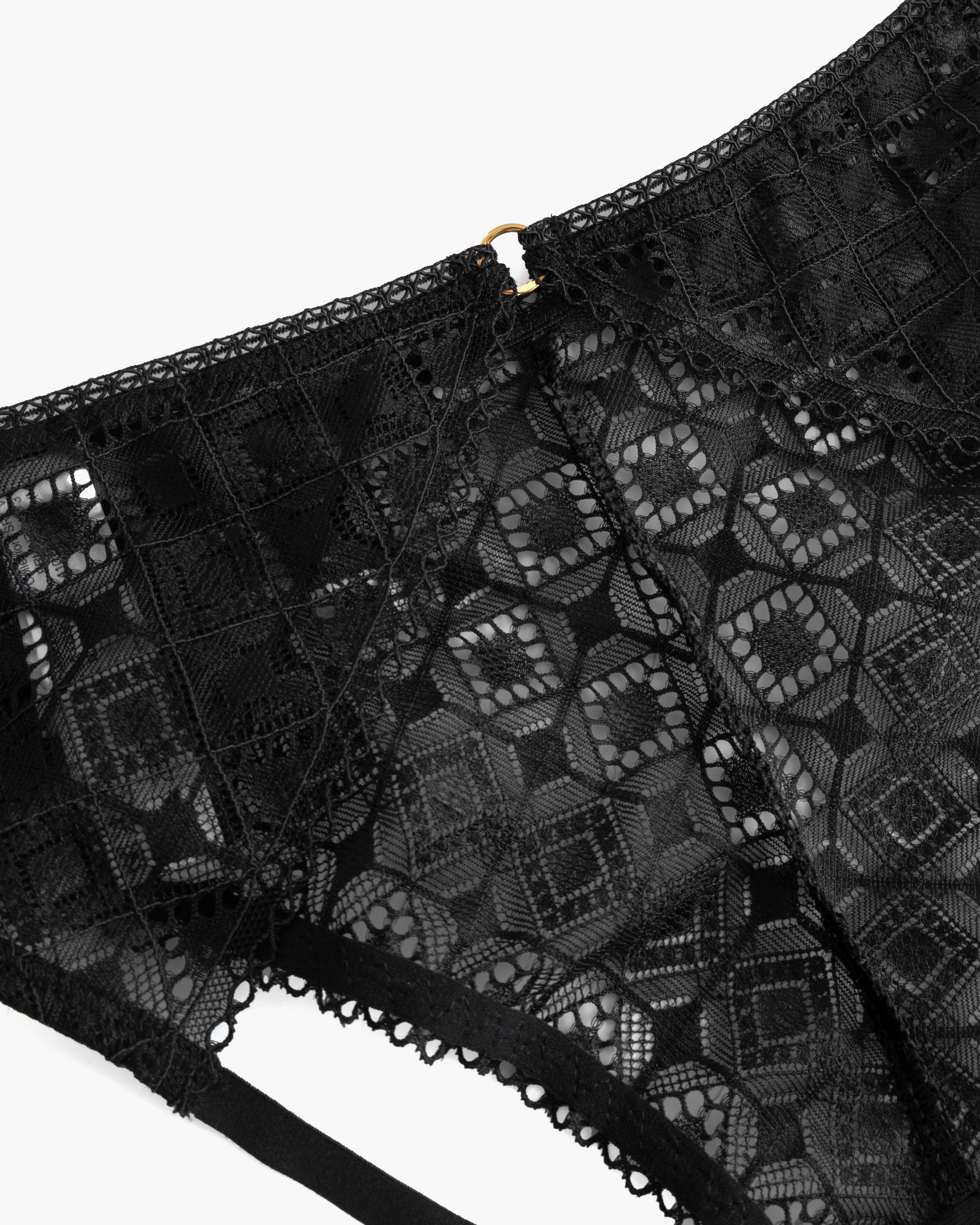 Nero Slip Sgambati - Basilica Ouvert Bikini