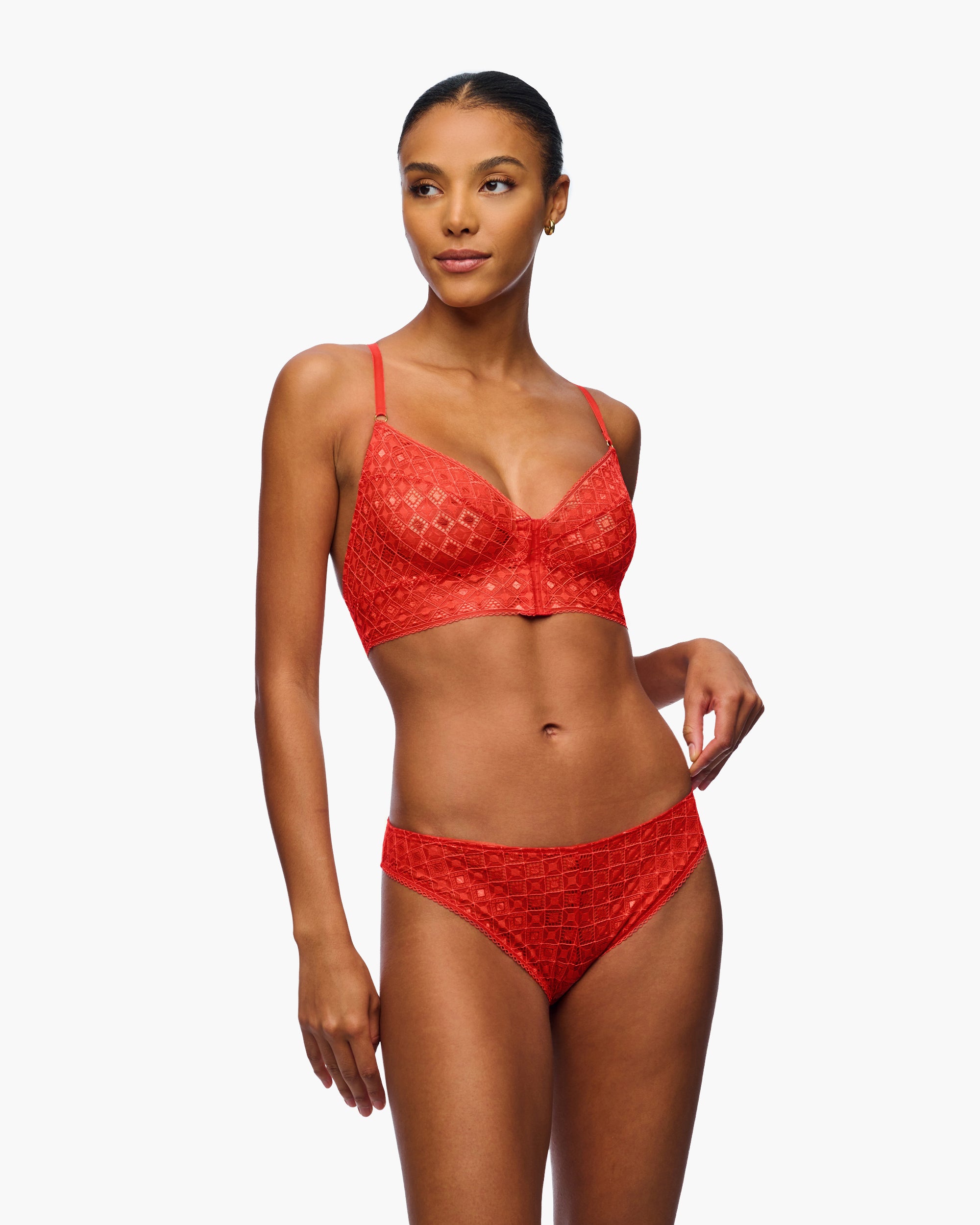 Rossa Slip Sgambati - Basilica Ouvert Bikini