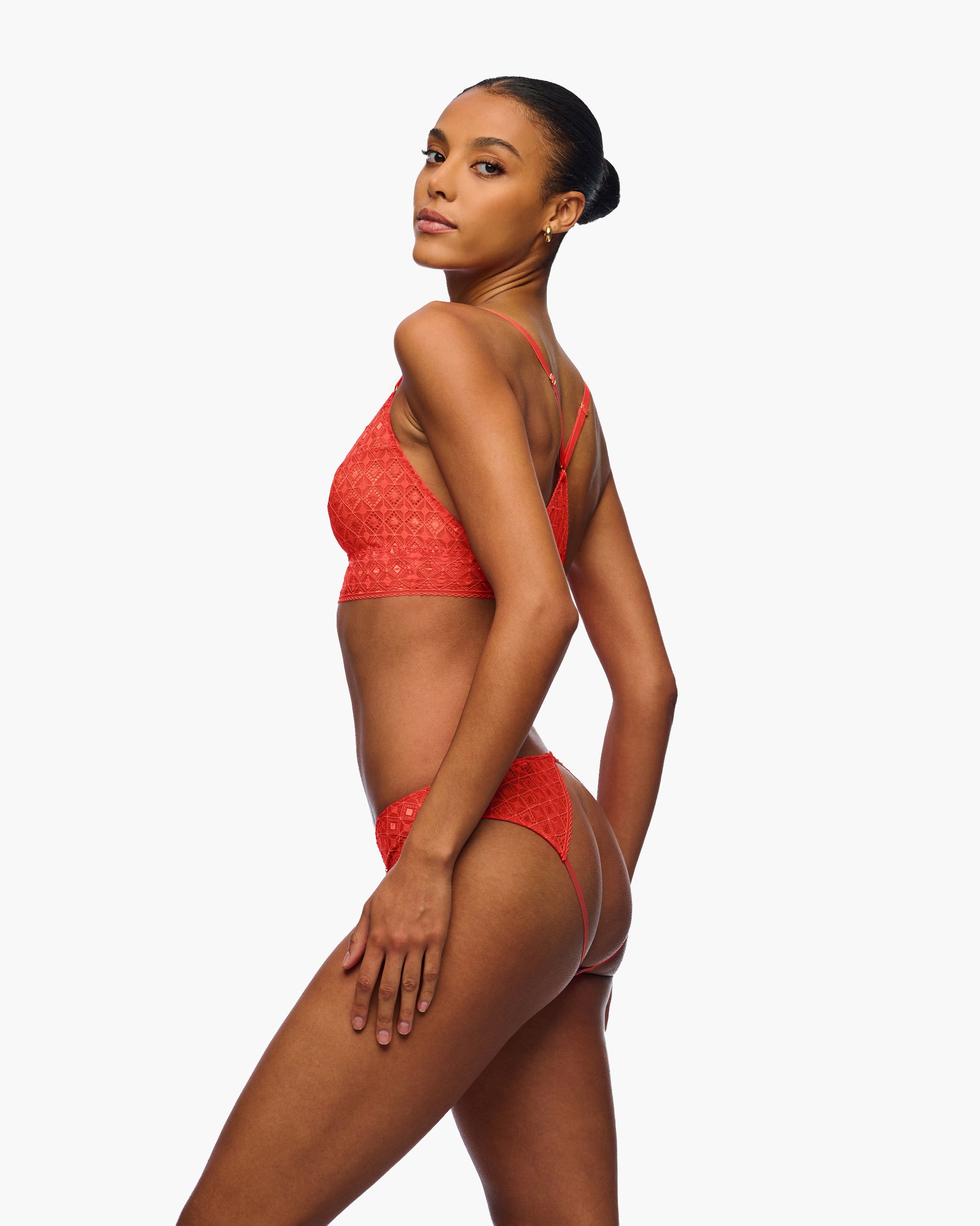 Rossa Slip Sgambati - Basilica Ouvert Bikini