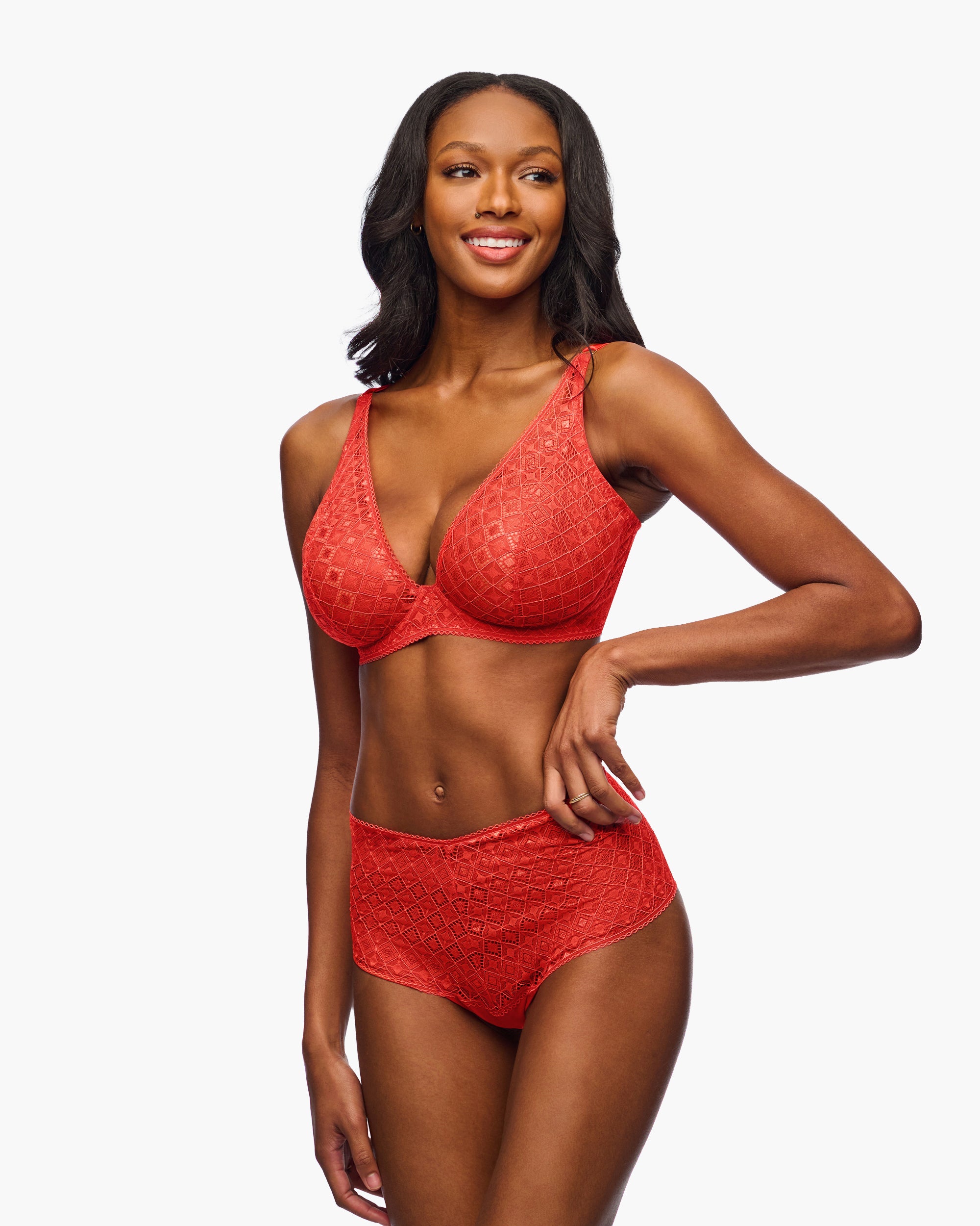 Rouge Culotte Taille Basse - Basilica Culotte Coquine