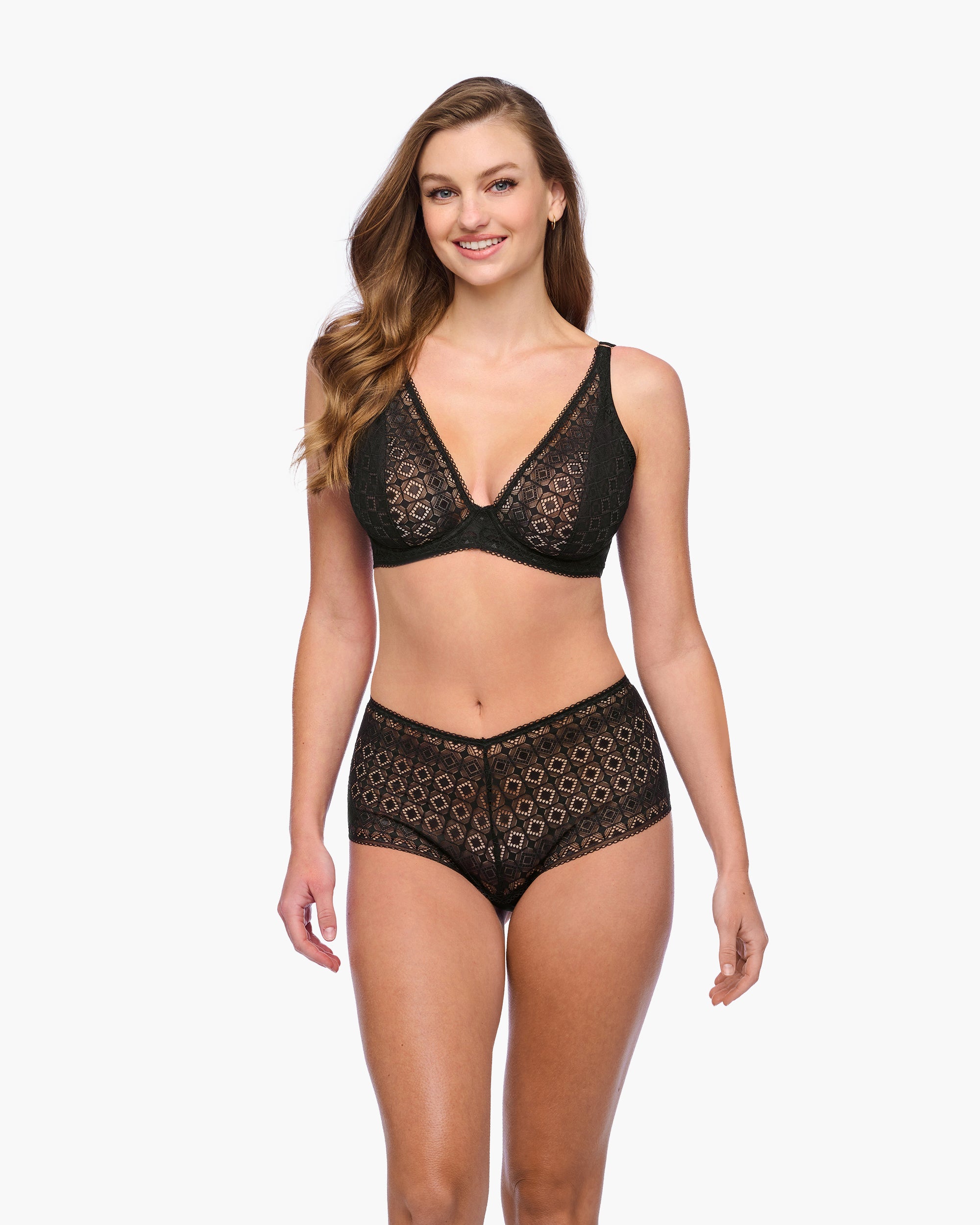 Noir Soutien-Gorge - Basilica Soutien-Gorge Plongeant
