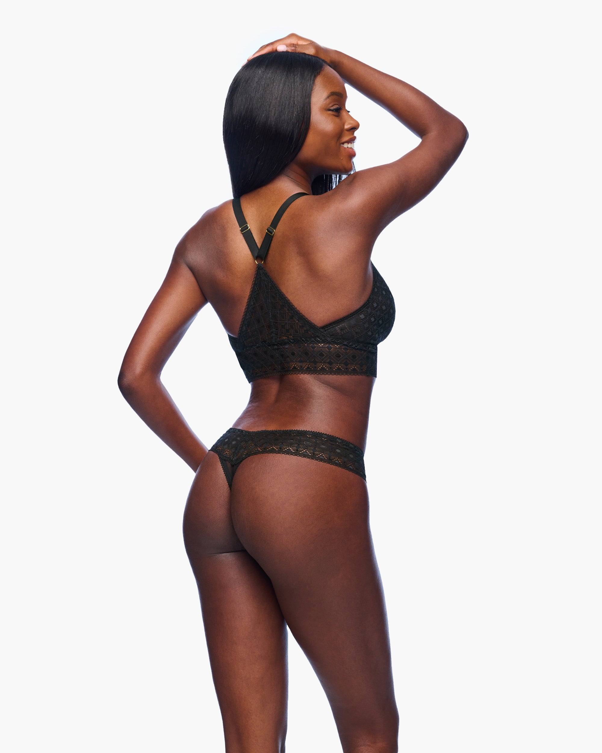 Schwarz Bralette - Basilica Bralette Für Kurven