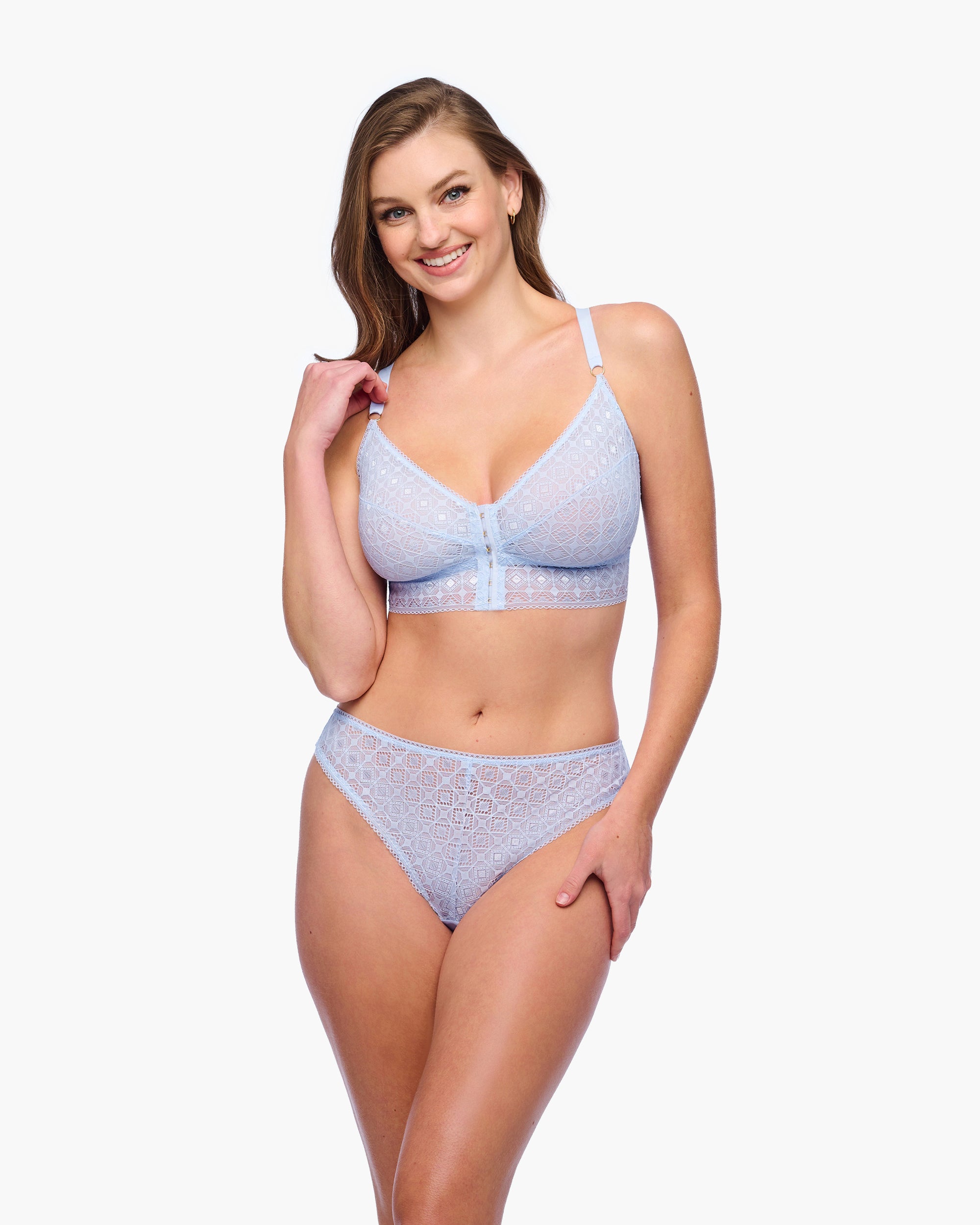 Blue Bralette - Basilica Curvy Bralette