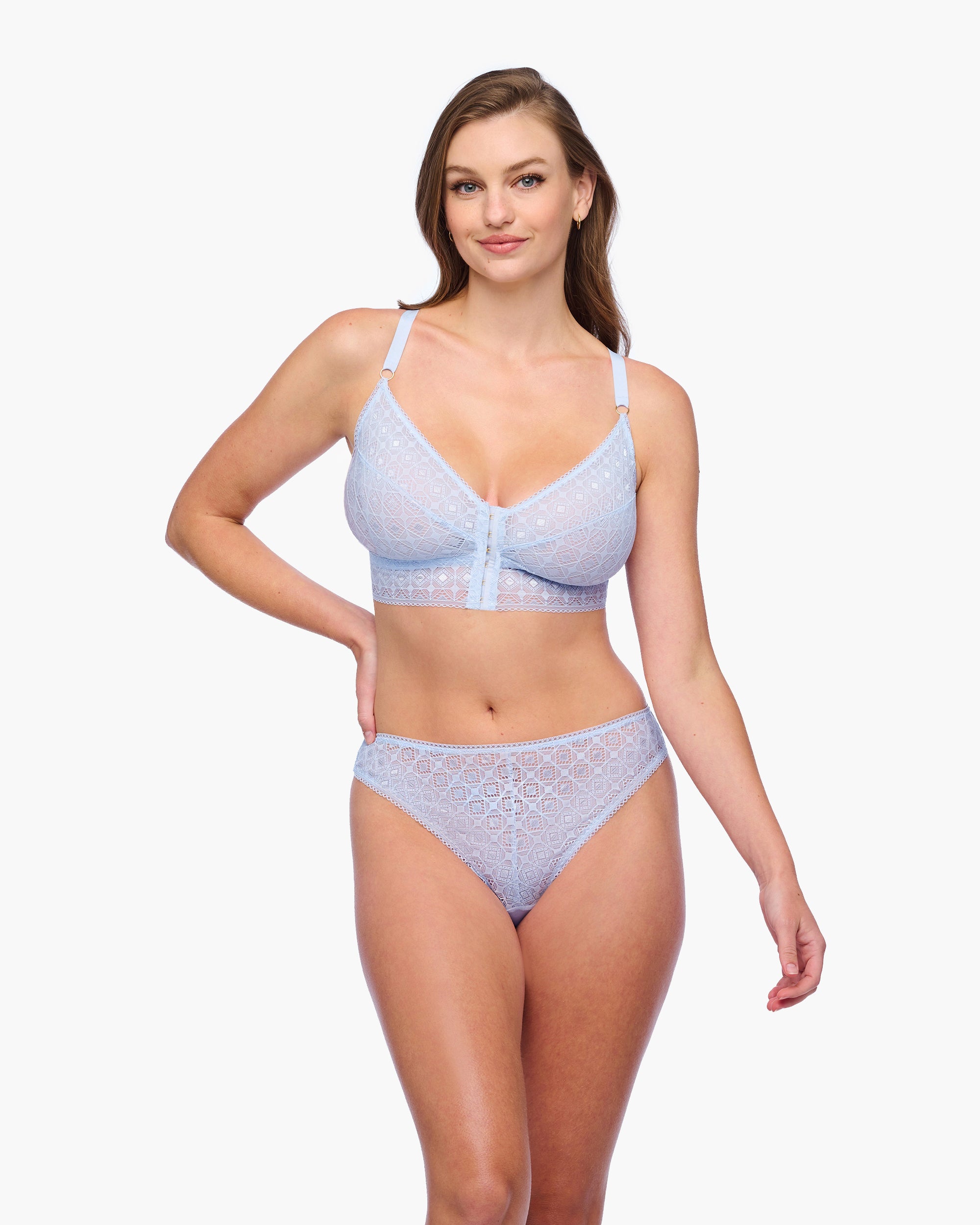 Blue Bralette - Basilica Curvy Bralette