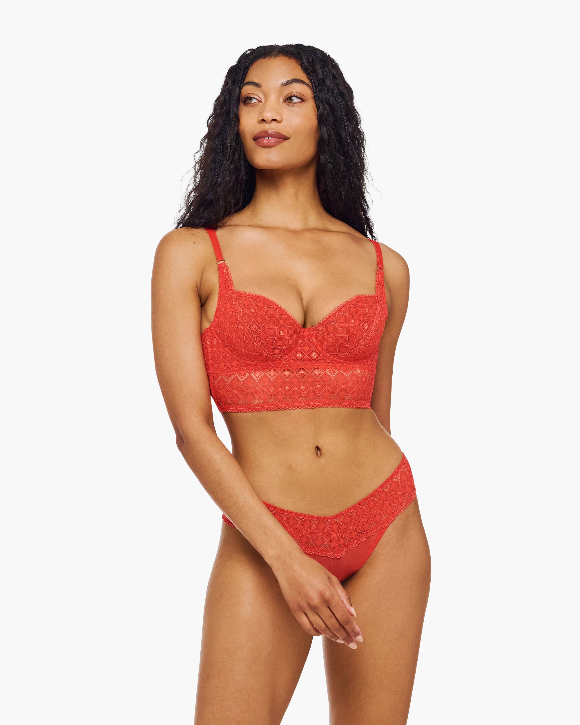 Rouge Bustier - Basilica Bustier À Armatures