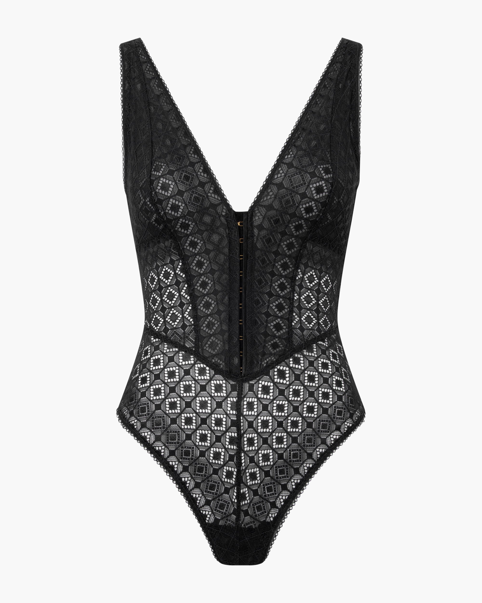 Schwarz Body - Basilica Body Mit Taillenform