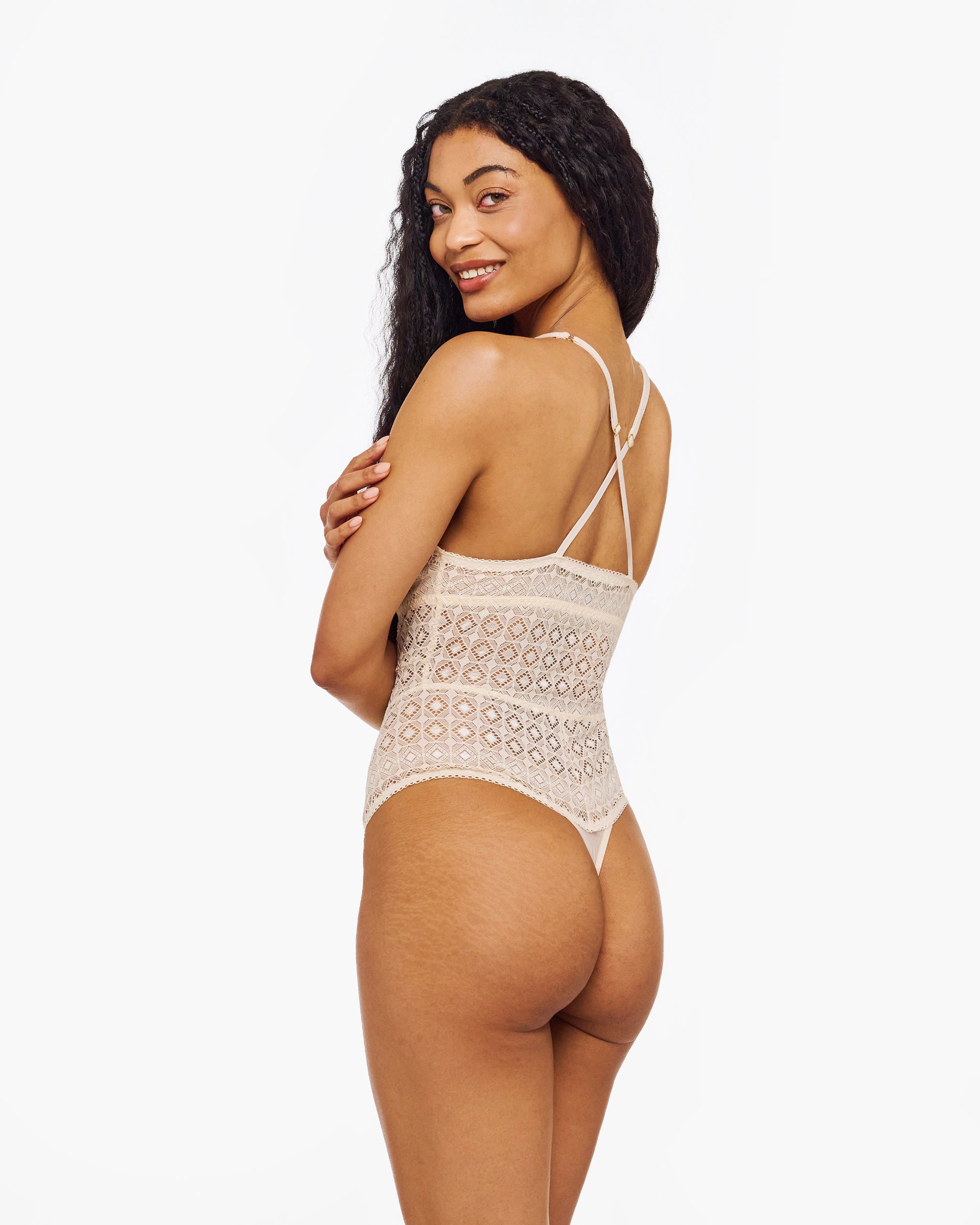 Beige Teddy - Basilica Cinched Waist Bodysuit