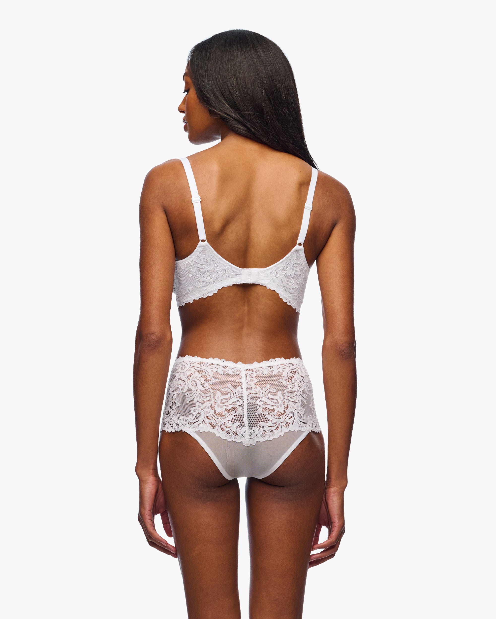 Blanc Shorty - Carmela Slip Cheeky Taille Haute