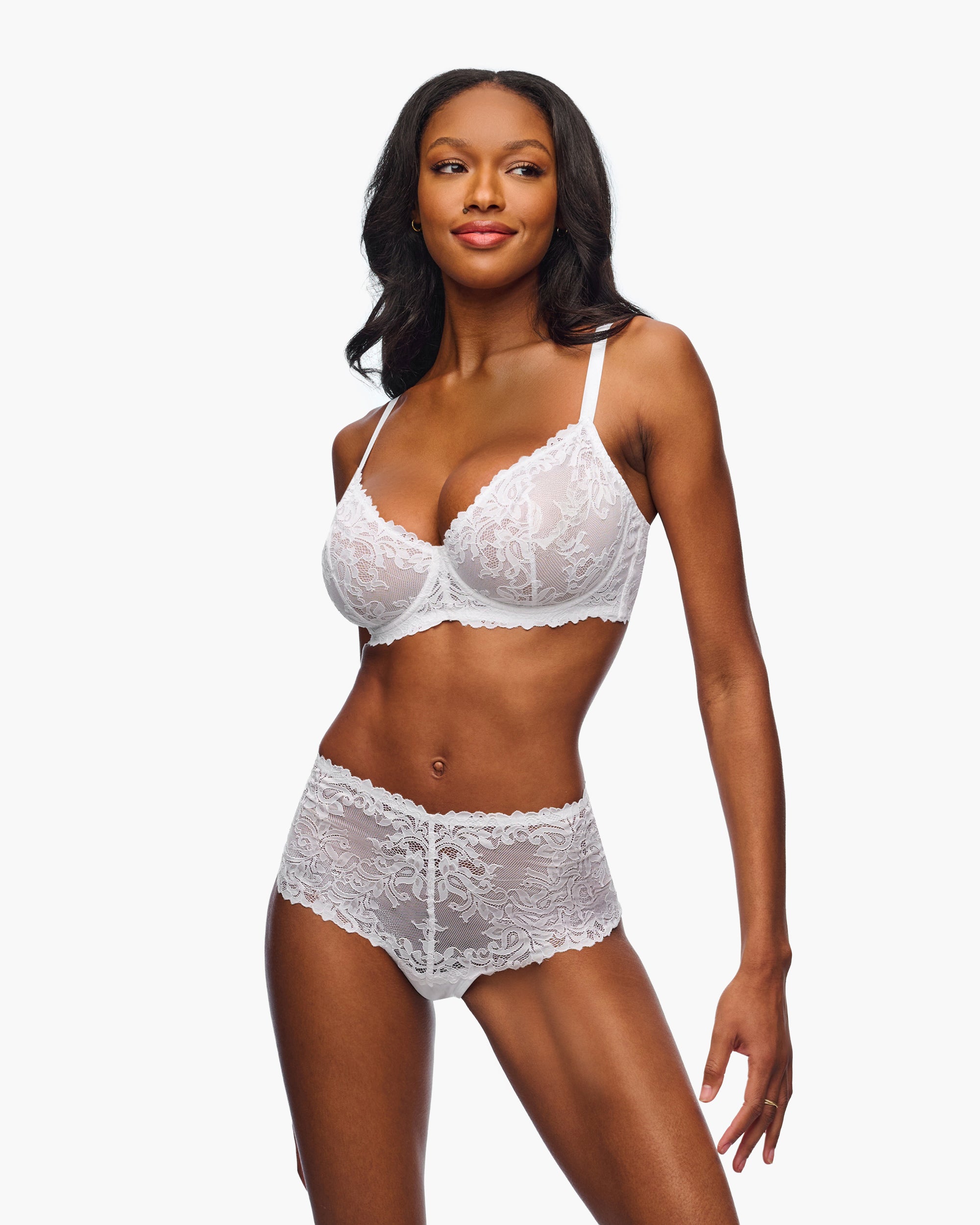 Weiß Hotpants - Carmela Brief-Hotpants Mit Hohem Bund