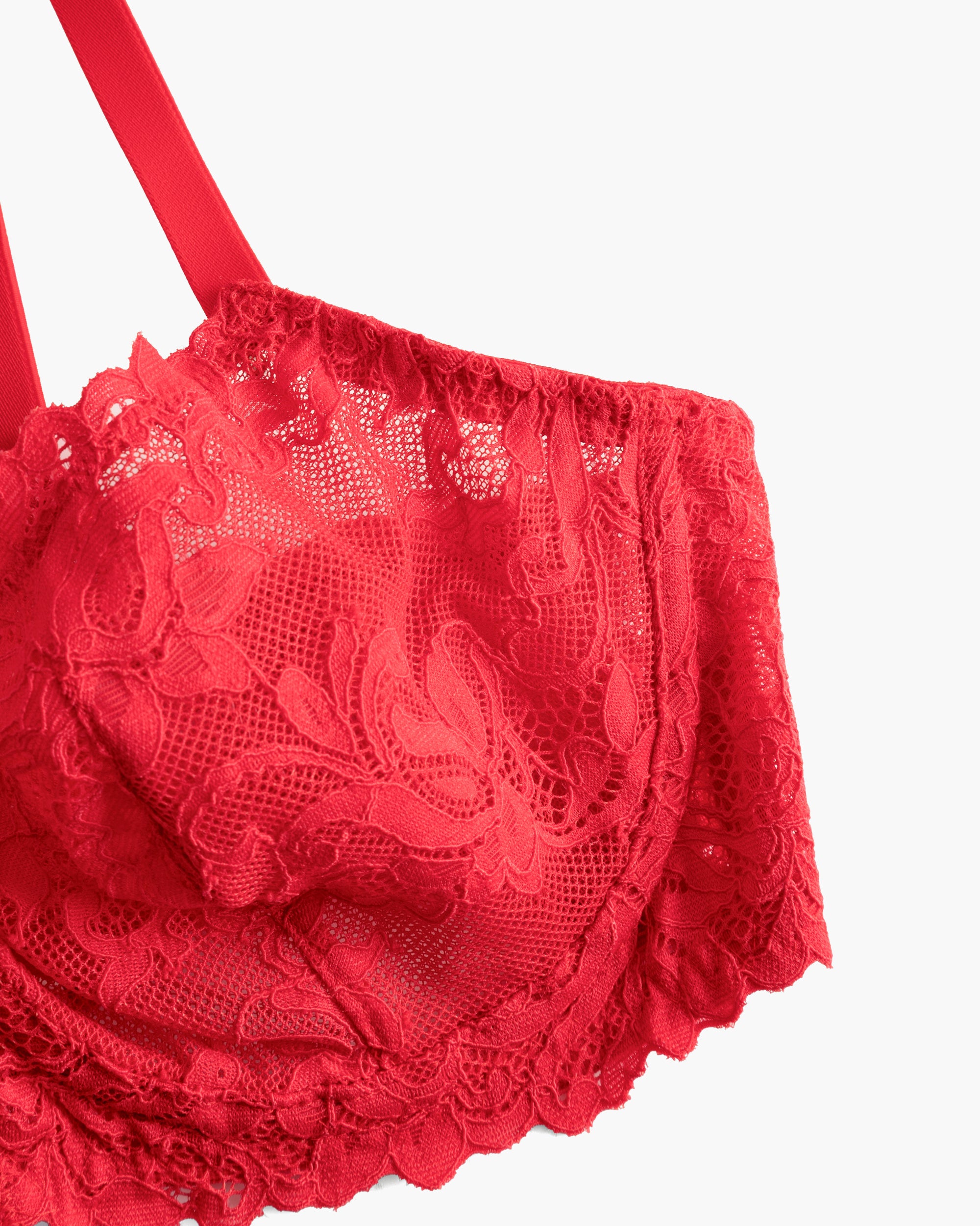 Rouge Soutien-Gorge - Carmela Soutien-Gorge À Demi-Bonnets