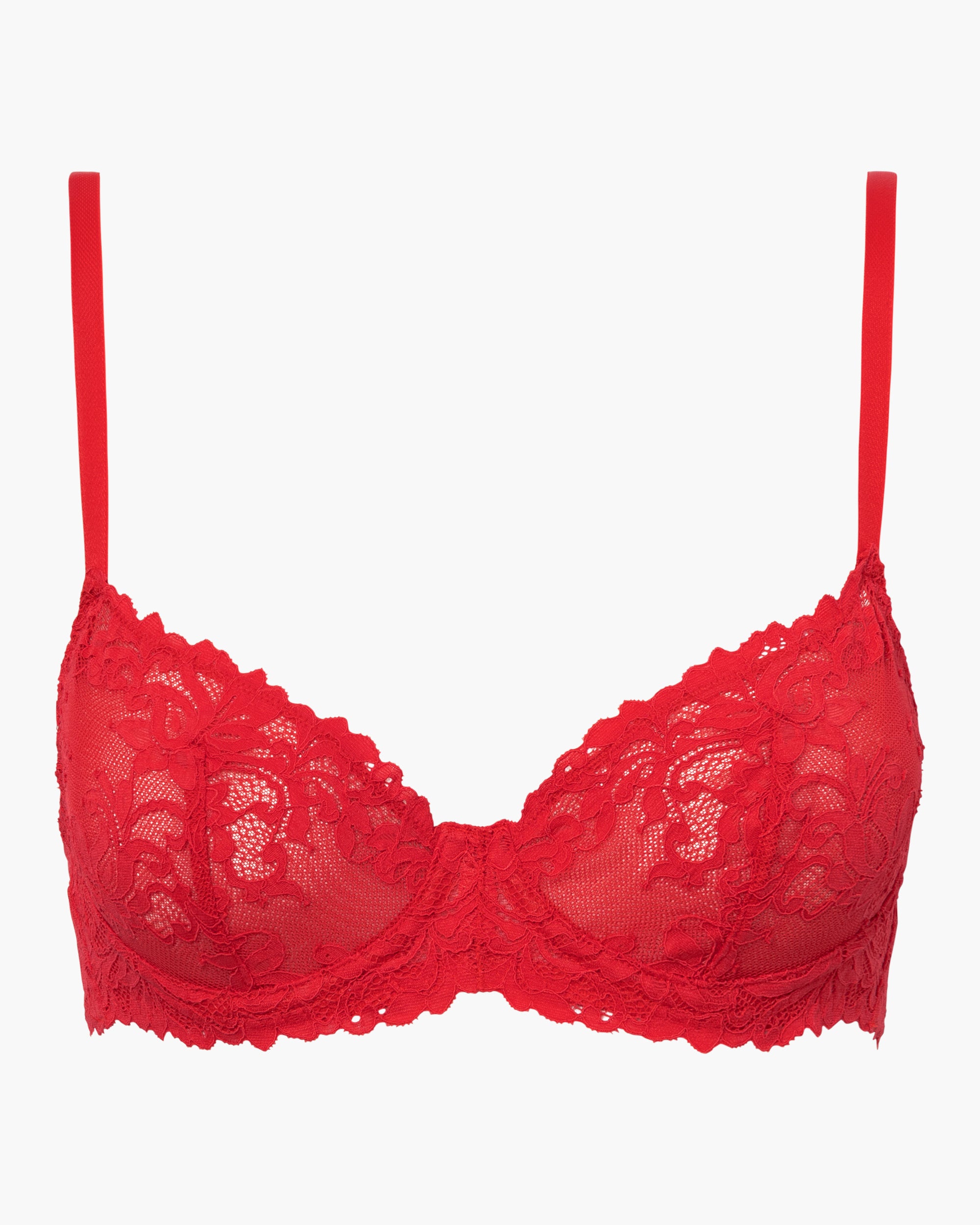 Rouge Soutien-Gorge - Carmela Soutien-Gorge À Demi-Bonnets