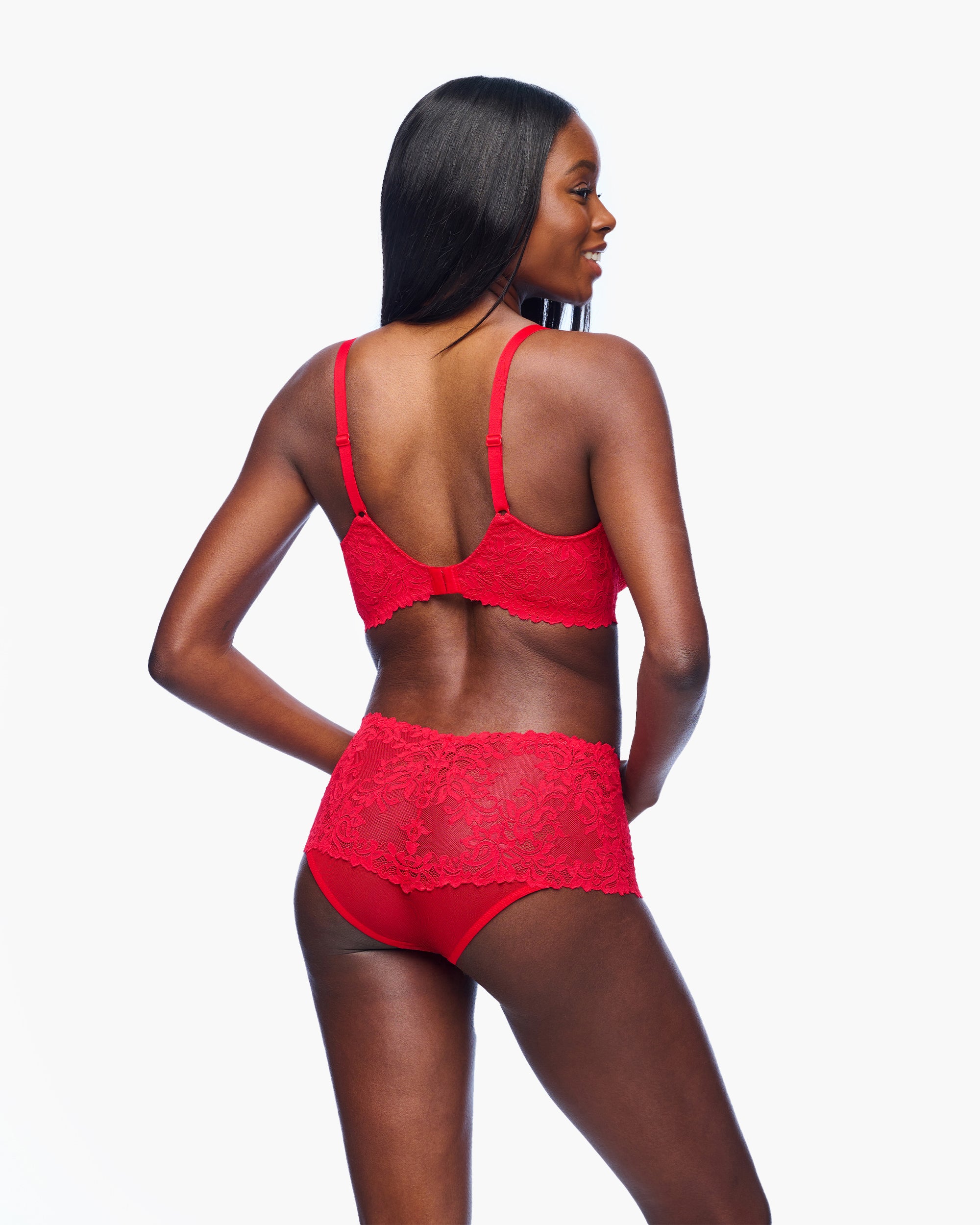 Rouge Soutien-Gorge - Carmela Soutien-Gorge À Demi-Bonnets