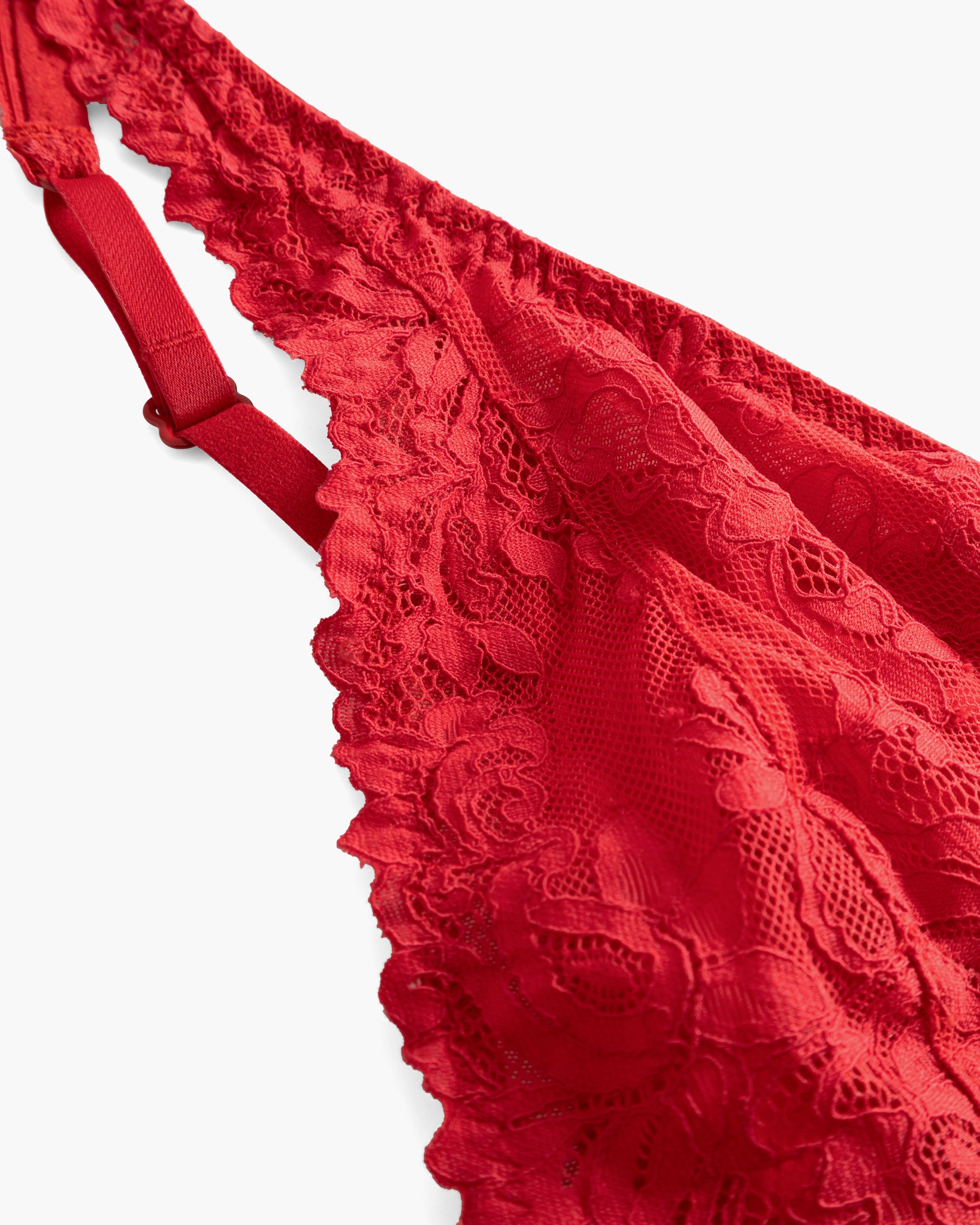 Rouge Bralette - Carmela Bralette À Décolleté Plongeant