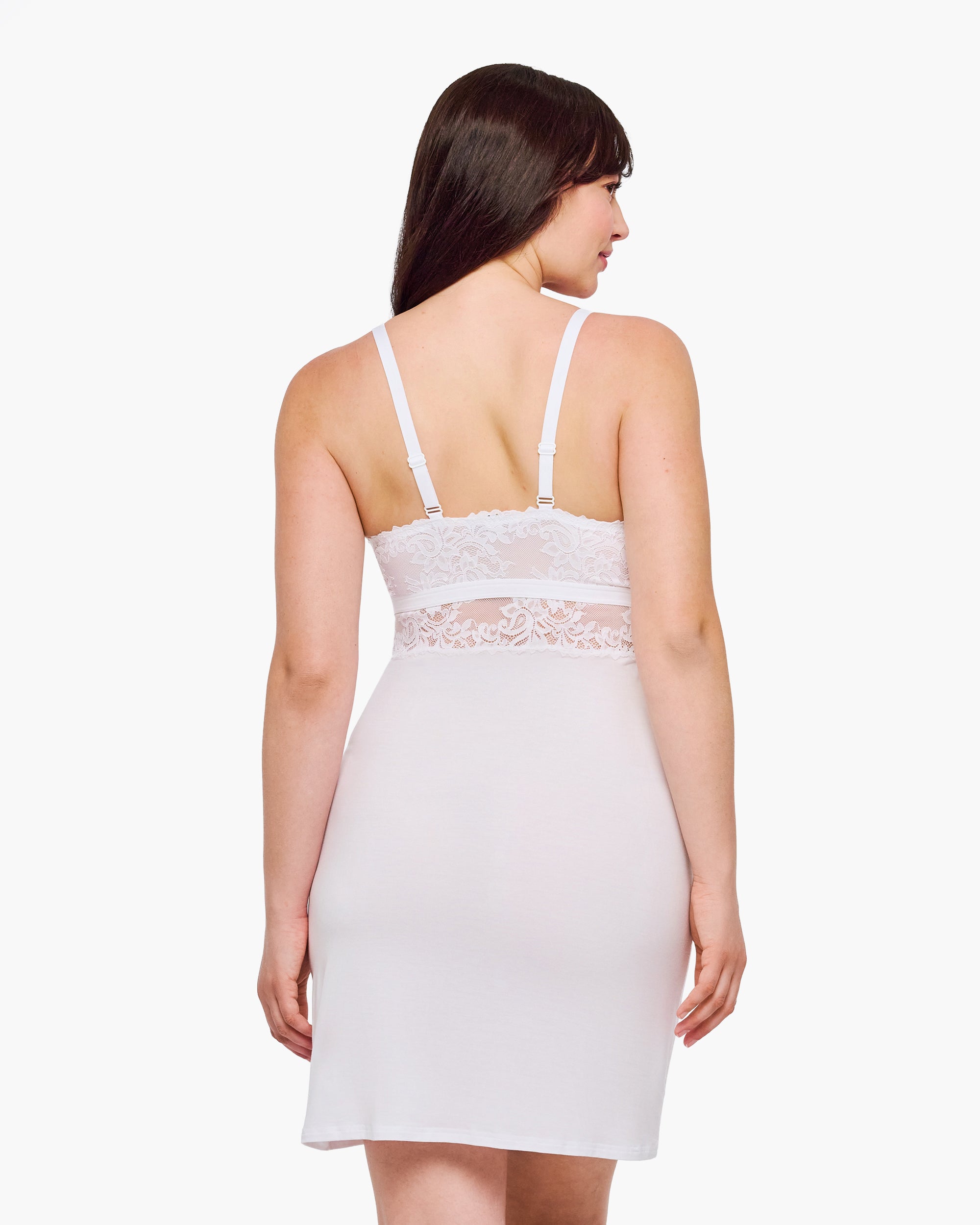 Blanc Chemise De Nuit - Carmela Curvy Chemise