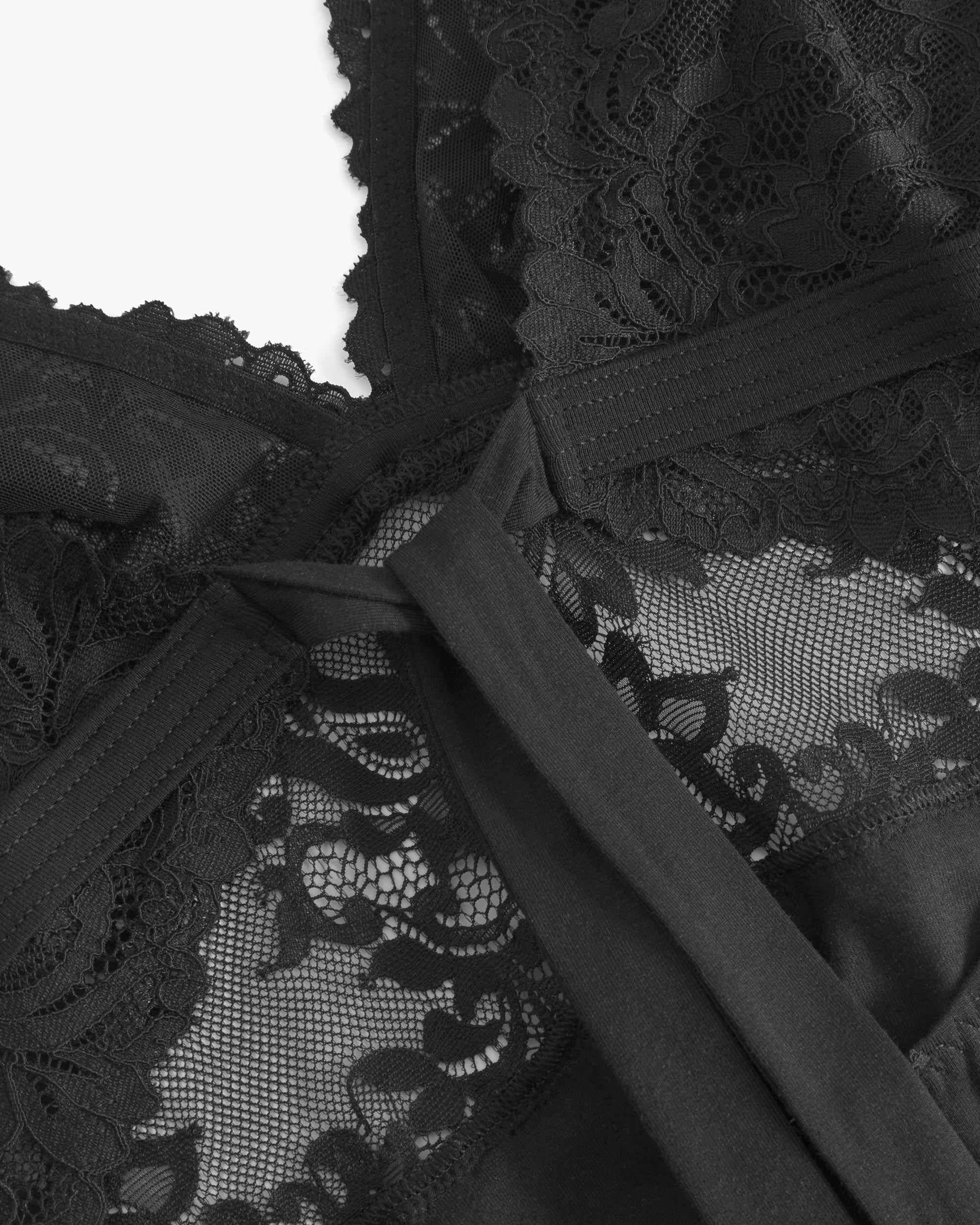 Schwarz Negligé - Carmela Modal-Slip