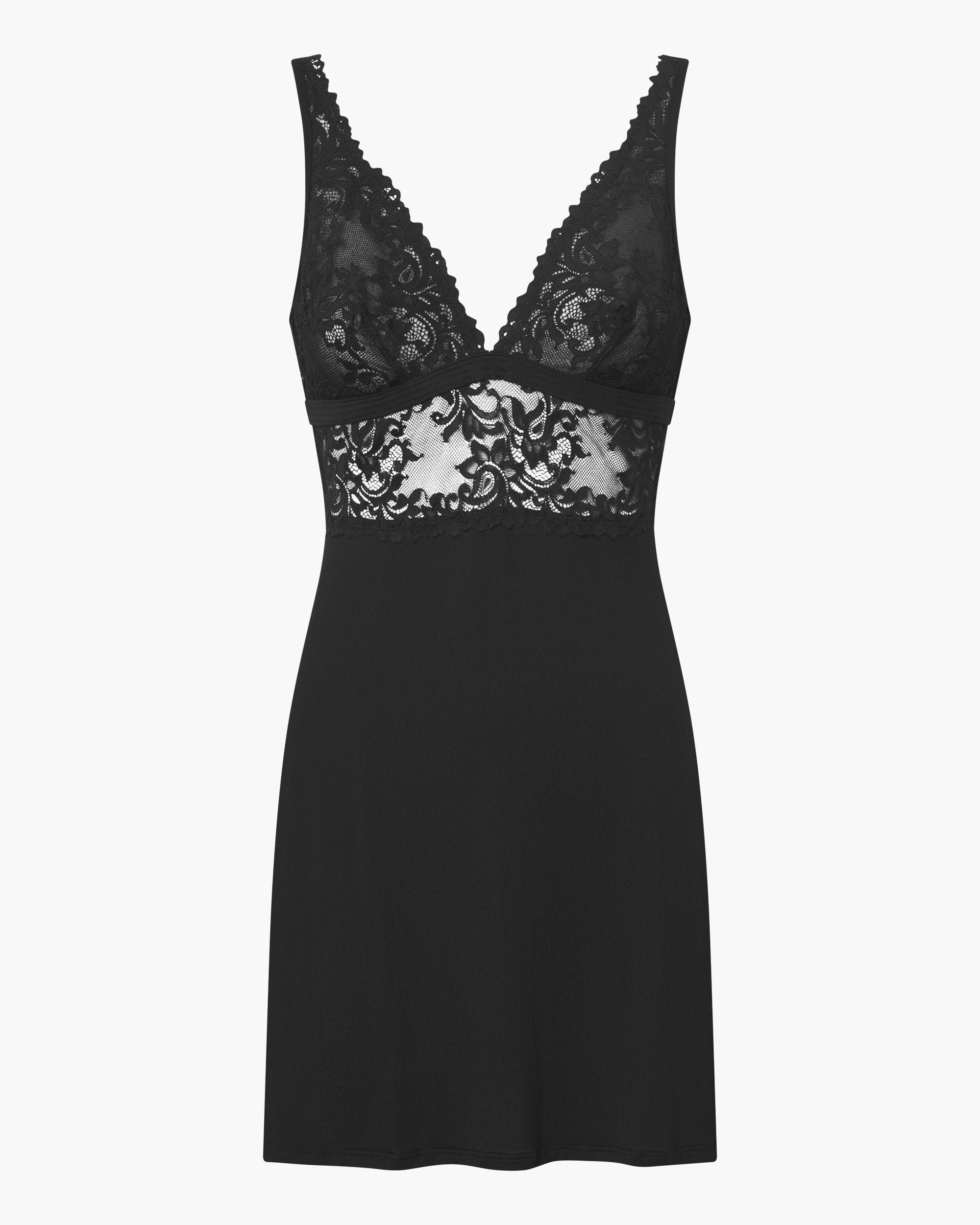 Black Chemise - Carmela Modal Slip