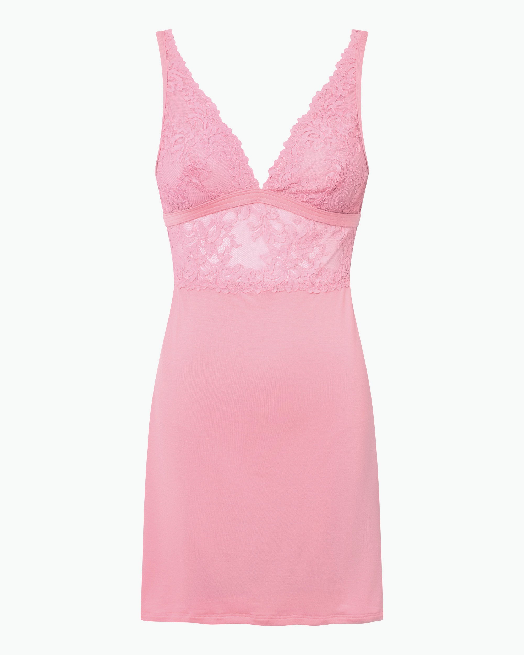 Rose Chemise De Nuit - Carmela Slip En Modal