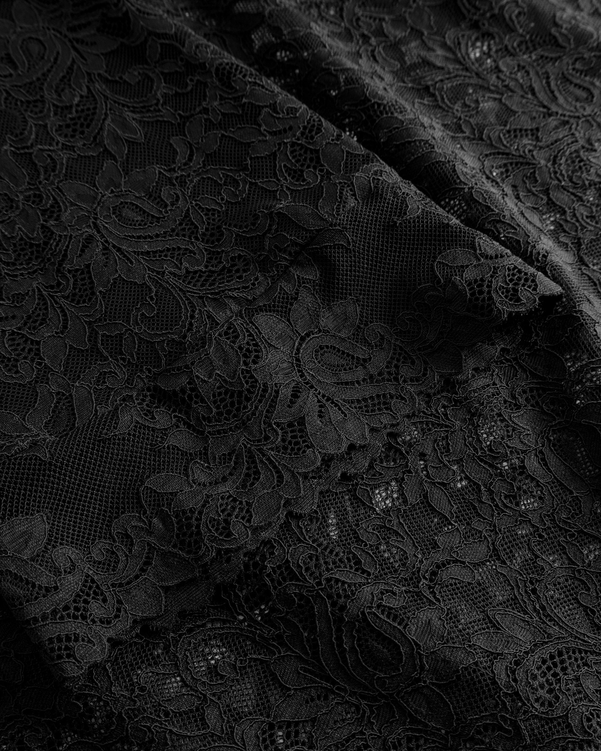 Noir Robe - Carmela Robe À Manches Longues