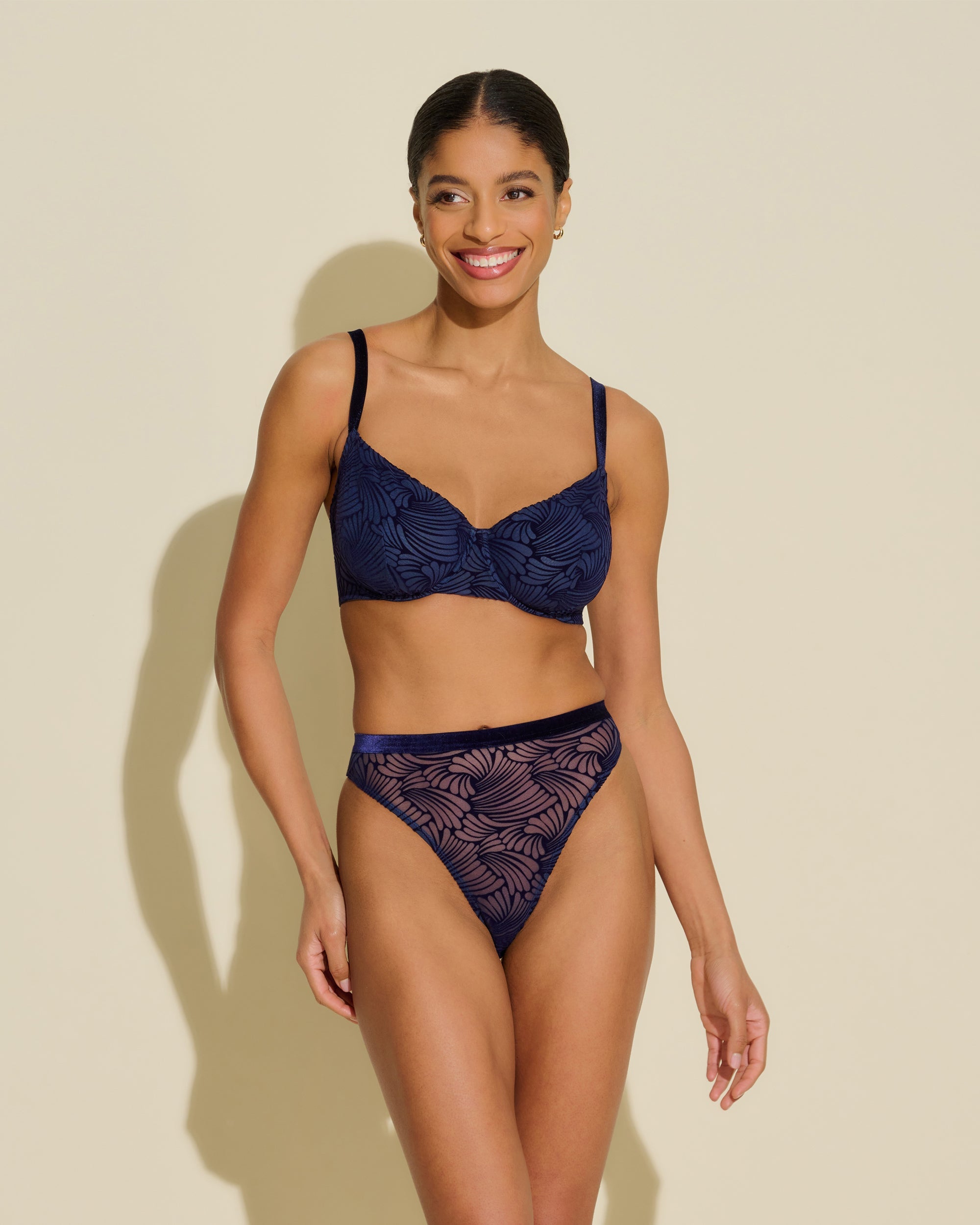 Azul Braguitas Tipo Bikini - Clancy Braguitas Clásicas De Cintura Alta.