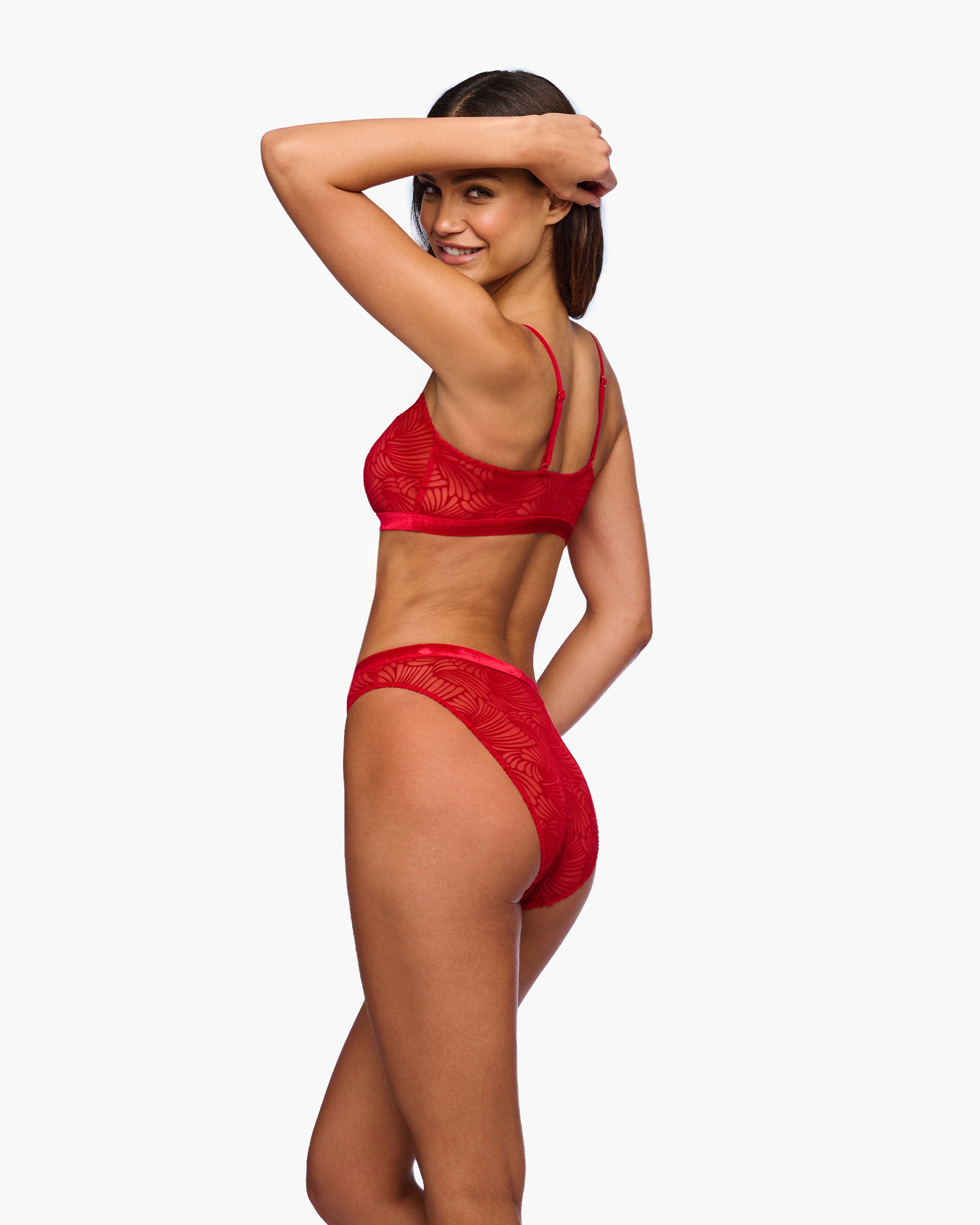 Rouge Culotte Style Bikini - Clancy Bikini Échancré