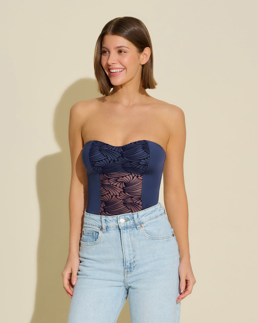 Blau Bustier - Clancy Bustier