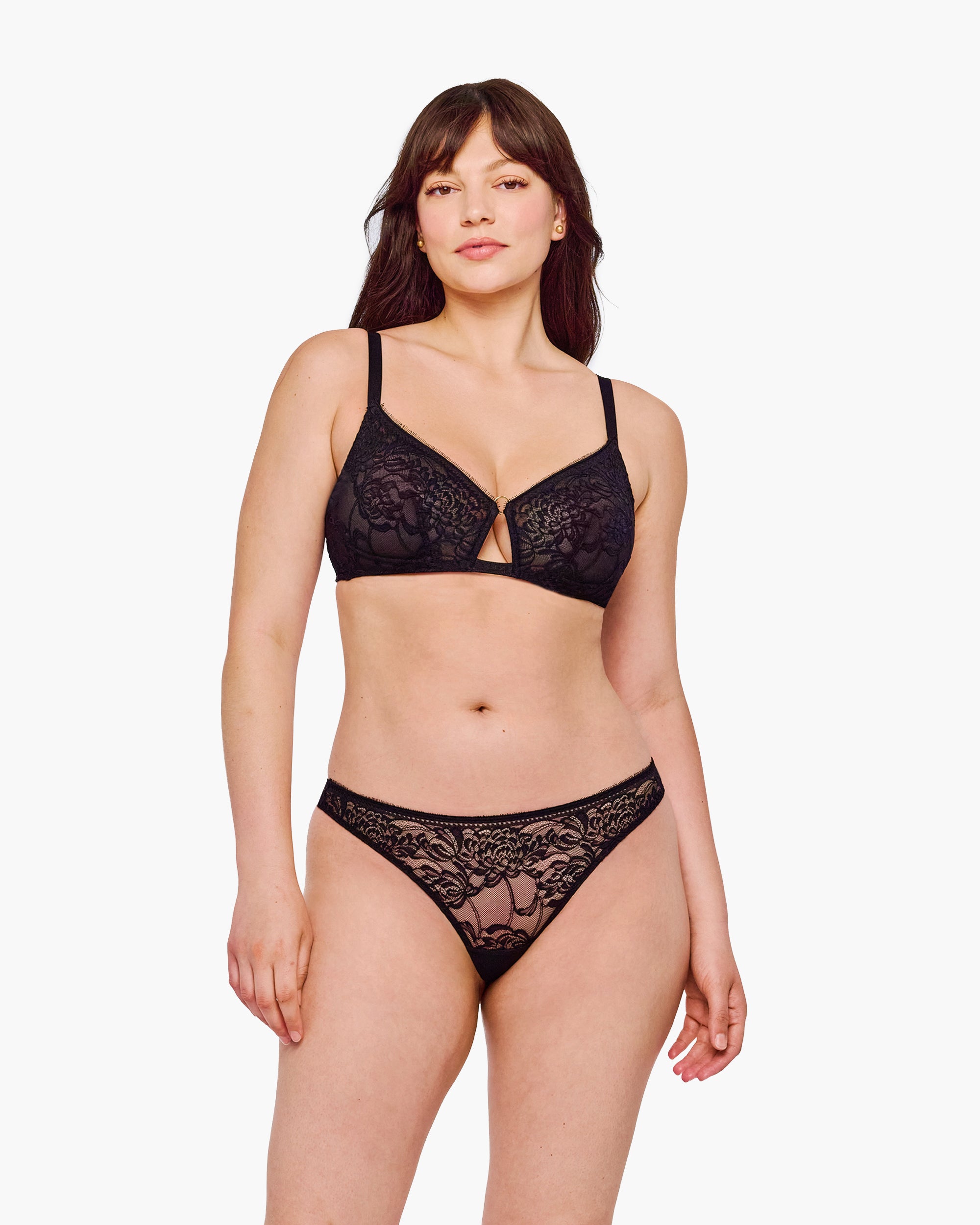 Black Bralette - Crisanta Curvy Bralette