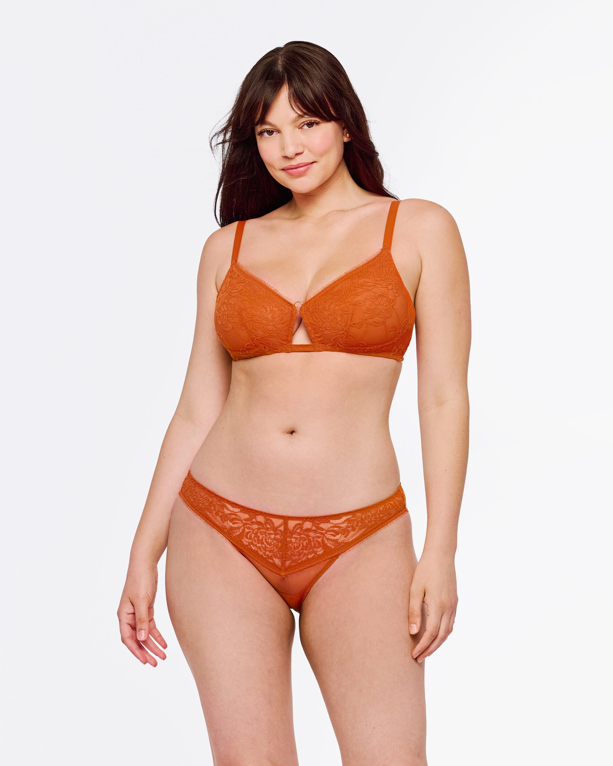 Orange Bralette - Crisanta Curvy Bralette